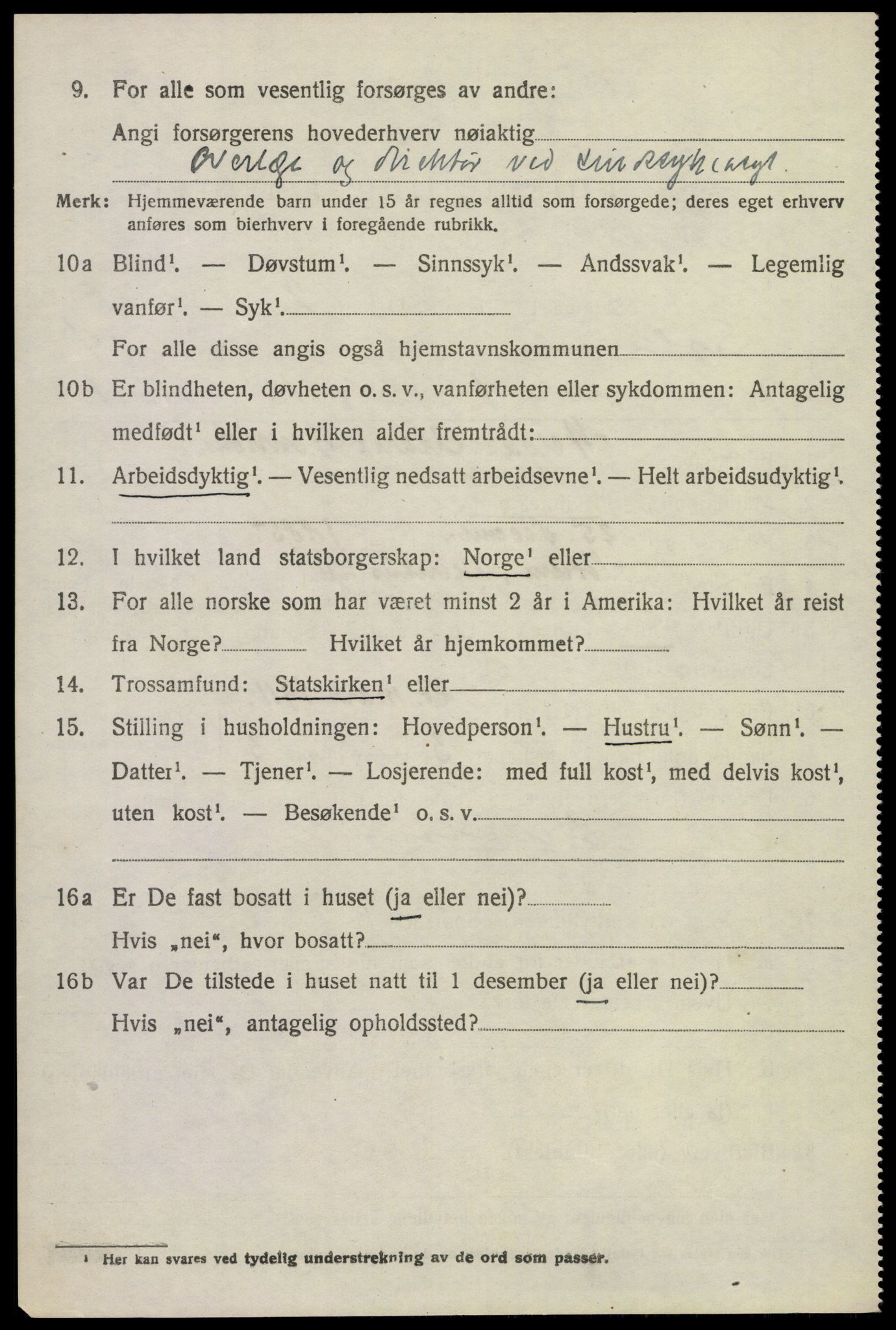 SAKO, 1920 census for Solum, 1920, p. 8177