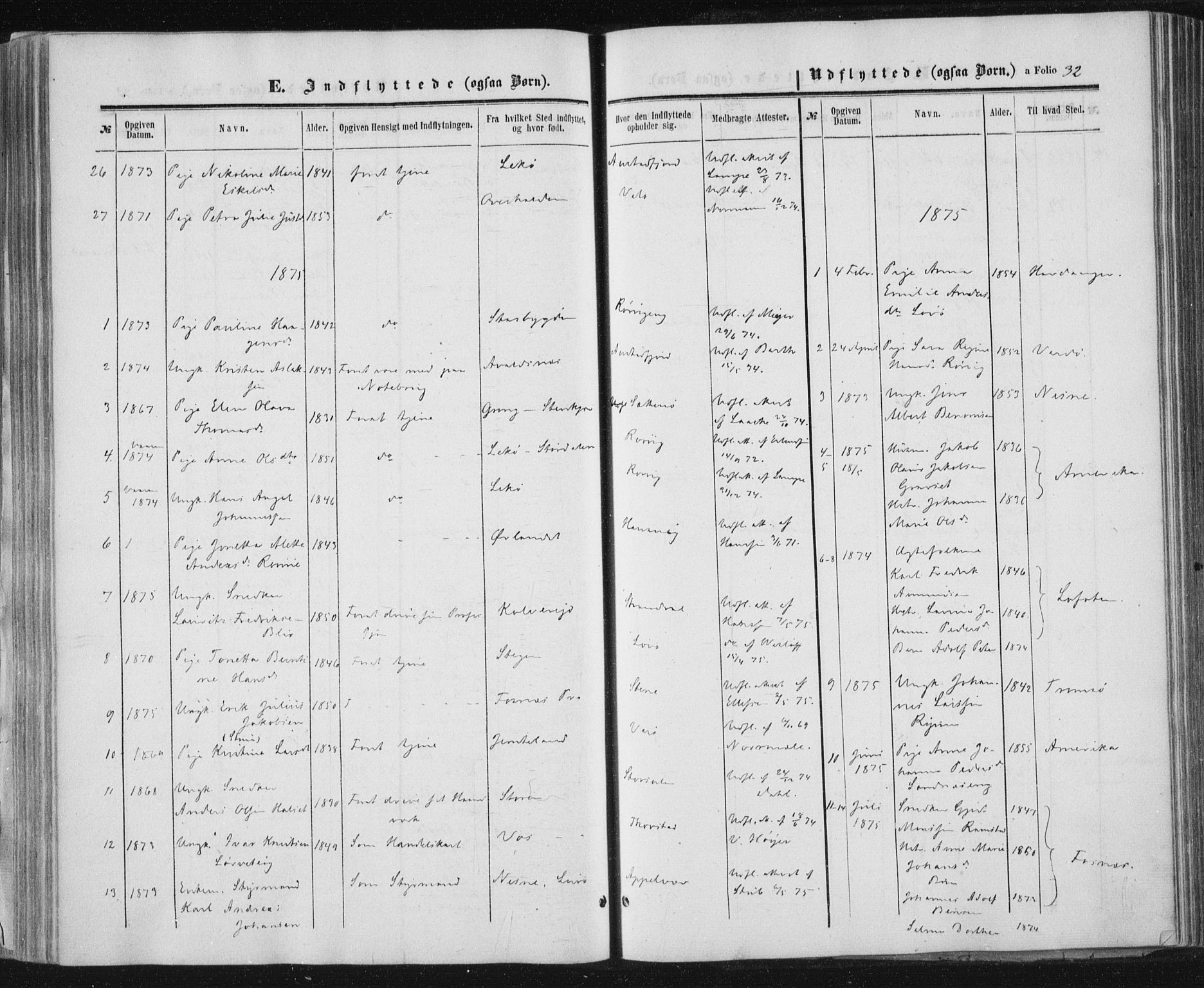 Ministerialprotokoller, klokkerbøker og fødselsregistre - Nord-Trøndelag, AV/SAT-A-1458/784/L0670: Parish register (official) no. 784A05, 1860-1876, p. 32