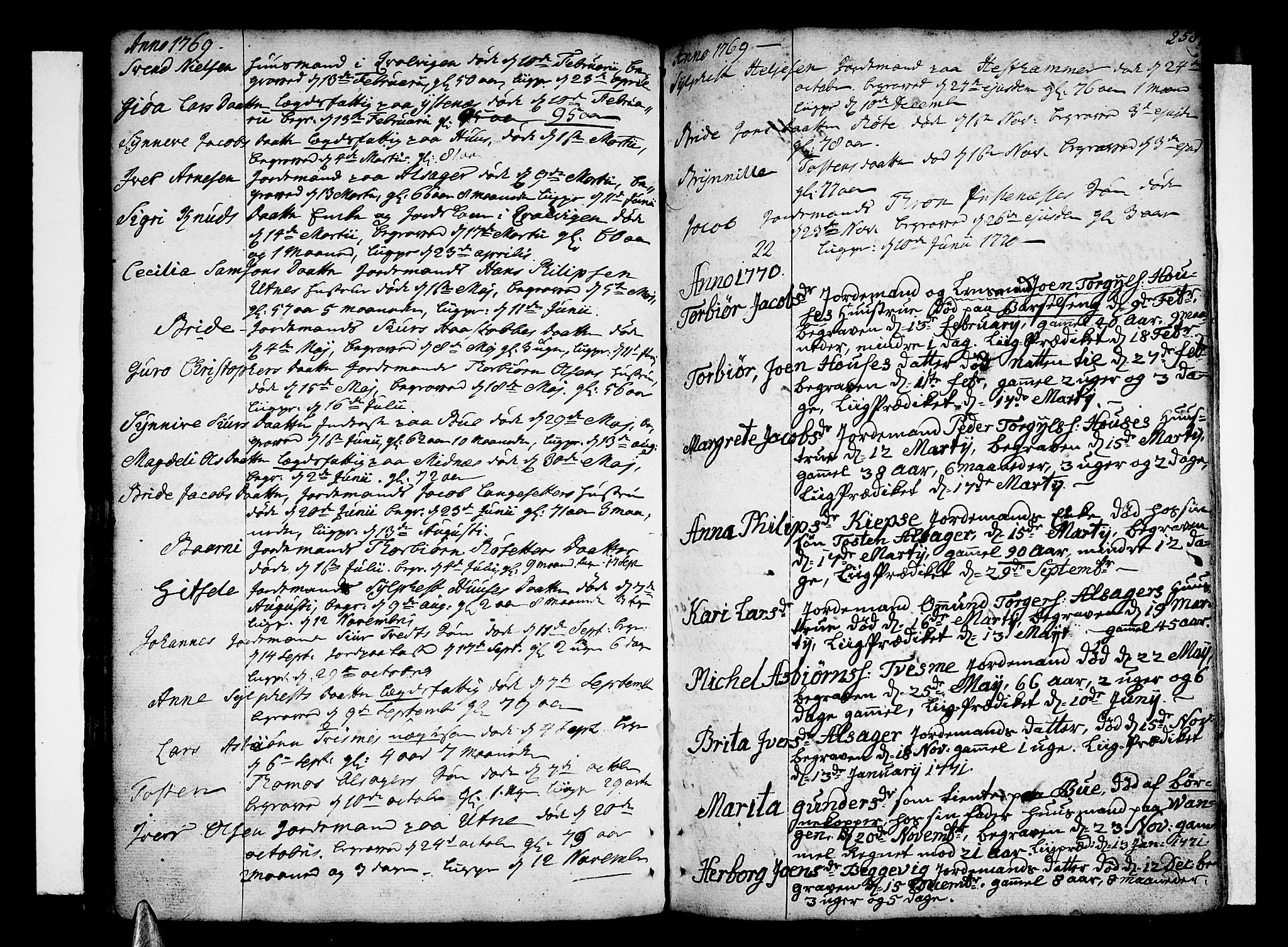 Ullensvang sokneprestembete, SAB/A-78701/H/Haa: Parish register (official) no. A 6 /2, 1758-1788, p. 258