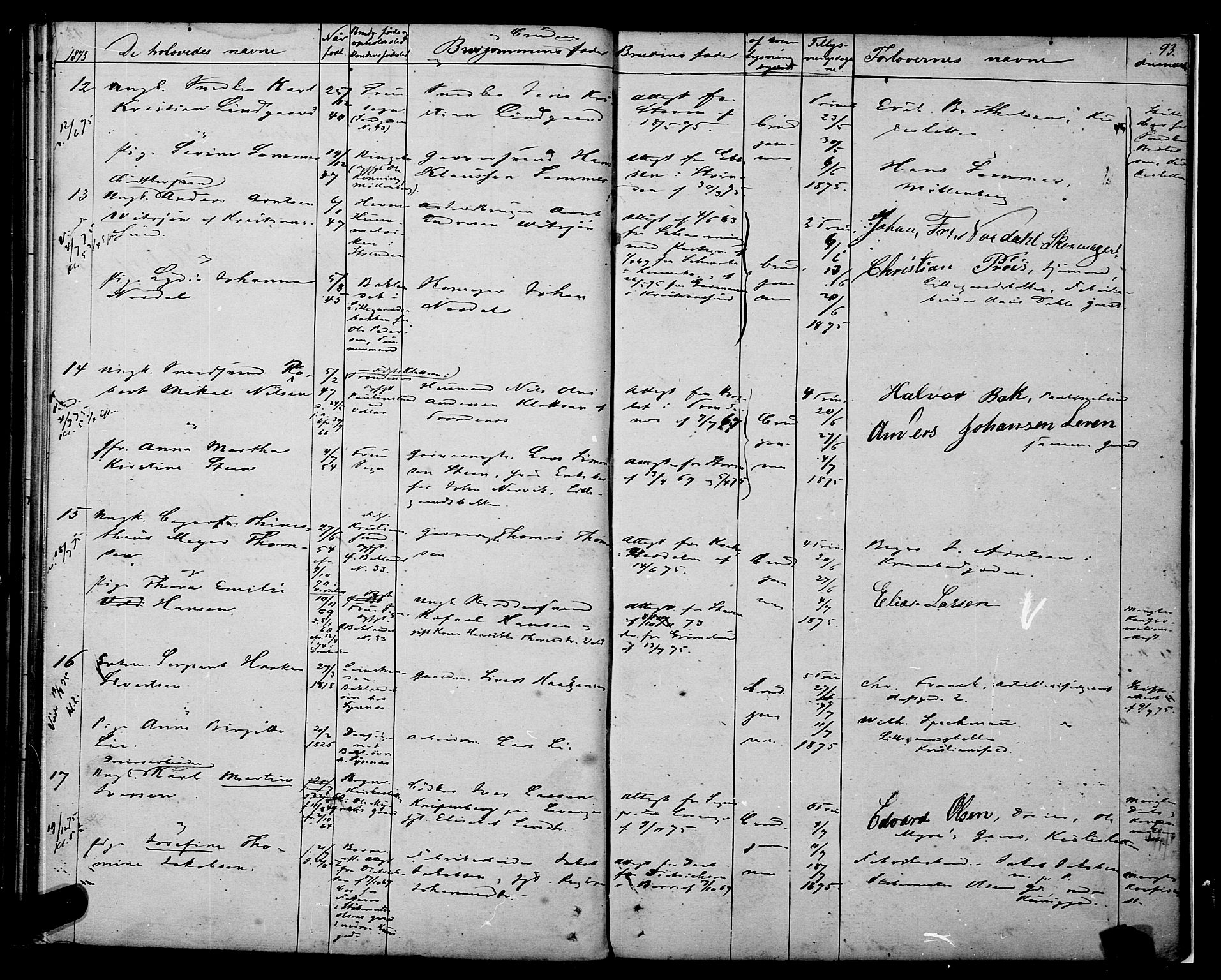 Ministerialprotokoller, klokkerbøker og fødselsregistre - Sør-Trøndelag, AV/SAT-A-1456/604/L0187: Parish register (official) no. 604A08, 1847-1878, p. 93