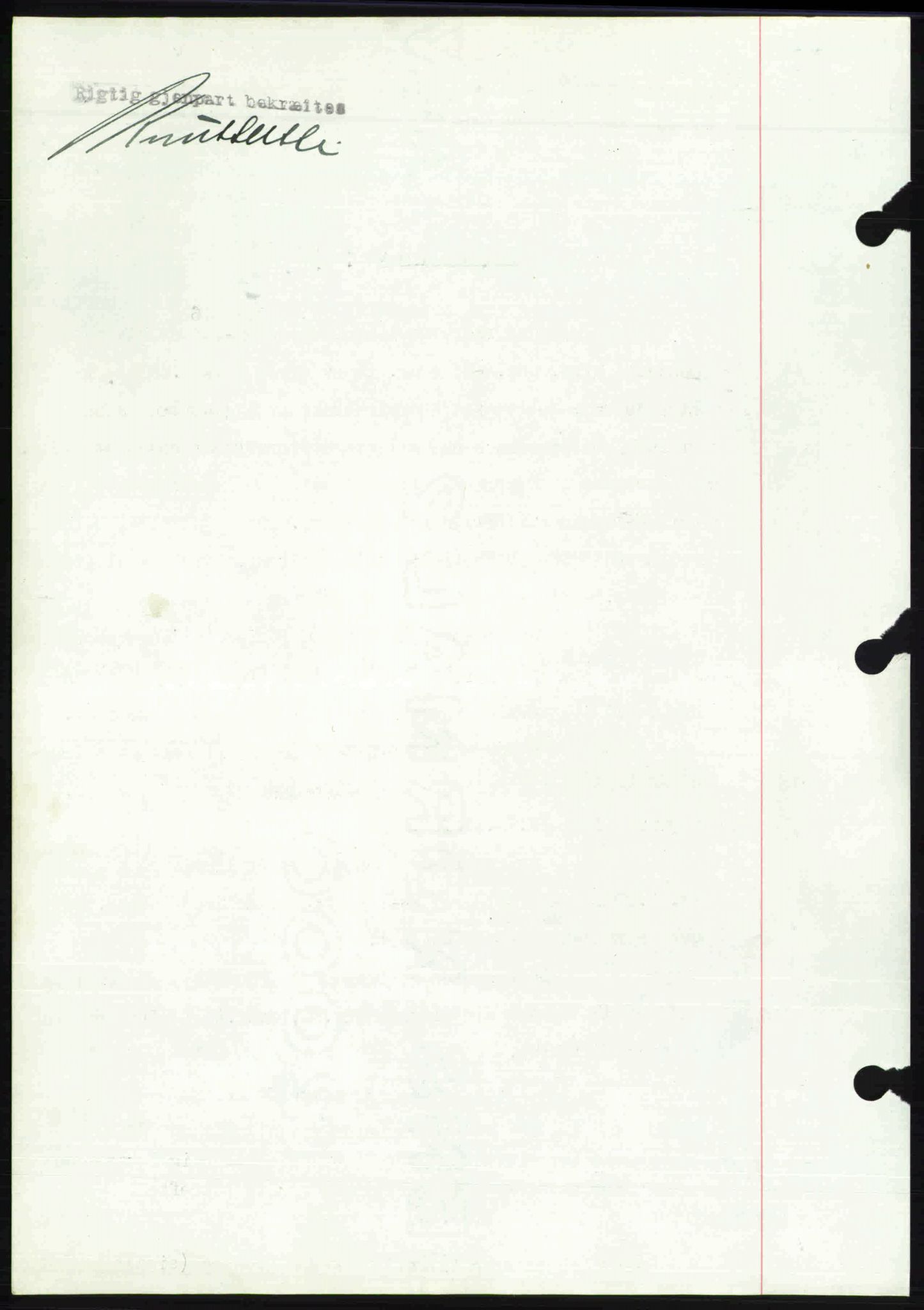 Toten tingrett, SAH/TING-006/H/Hb/Hbc/L0008: Mortgage book no. Hbc-08, 1941-1941, Diary no: : 1600/1941