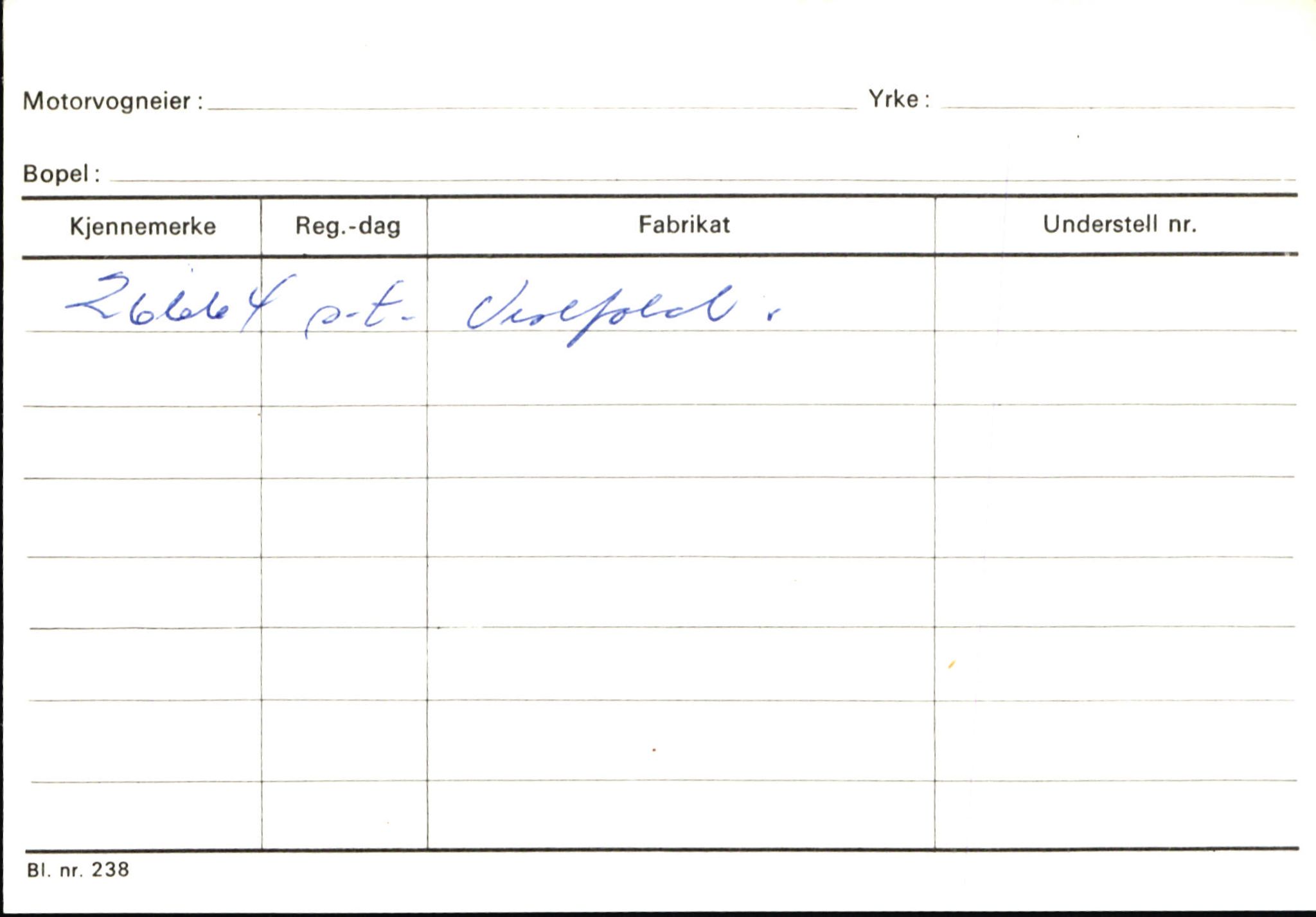 Statens vegvesen, Sogn og Fjordane vegkontor, AV/SAB-A-5301/4/F/L0145: Registerkort Vågsøy S-Å. Årdal I-P, 1945-1975, p. 2030