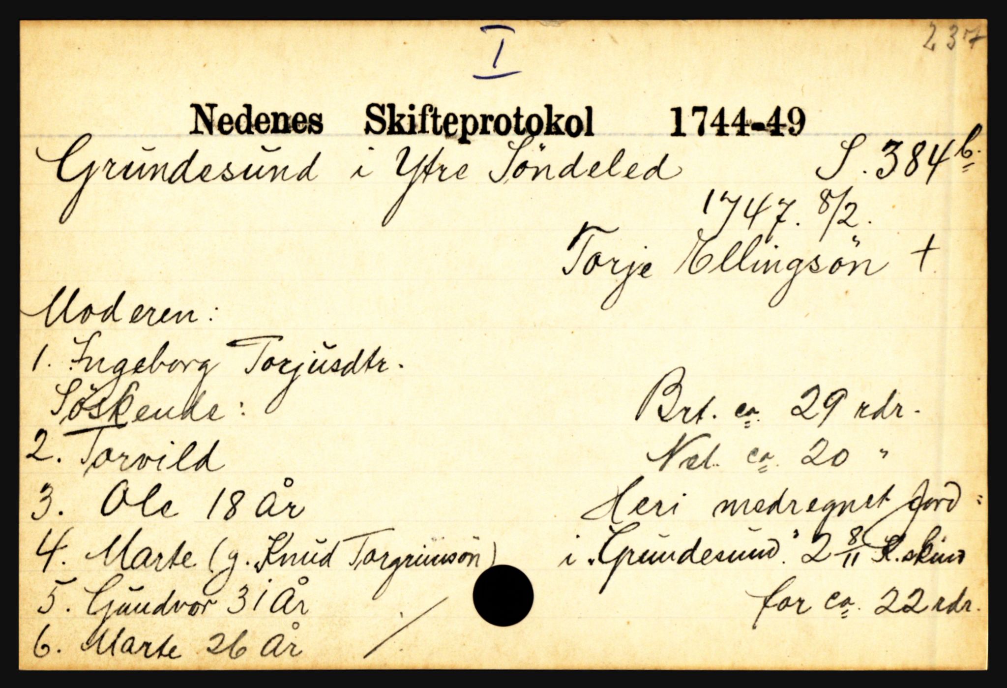 Nedenes sorenskriveri før 1824, AV/SAK-1221-0007/H, p. 10121