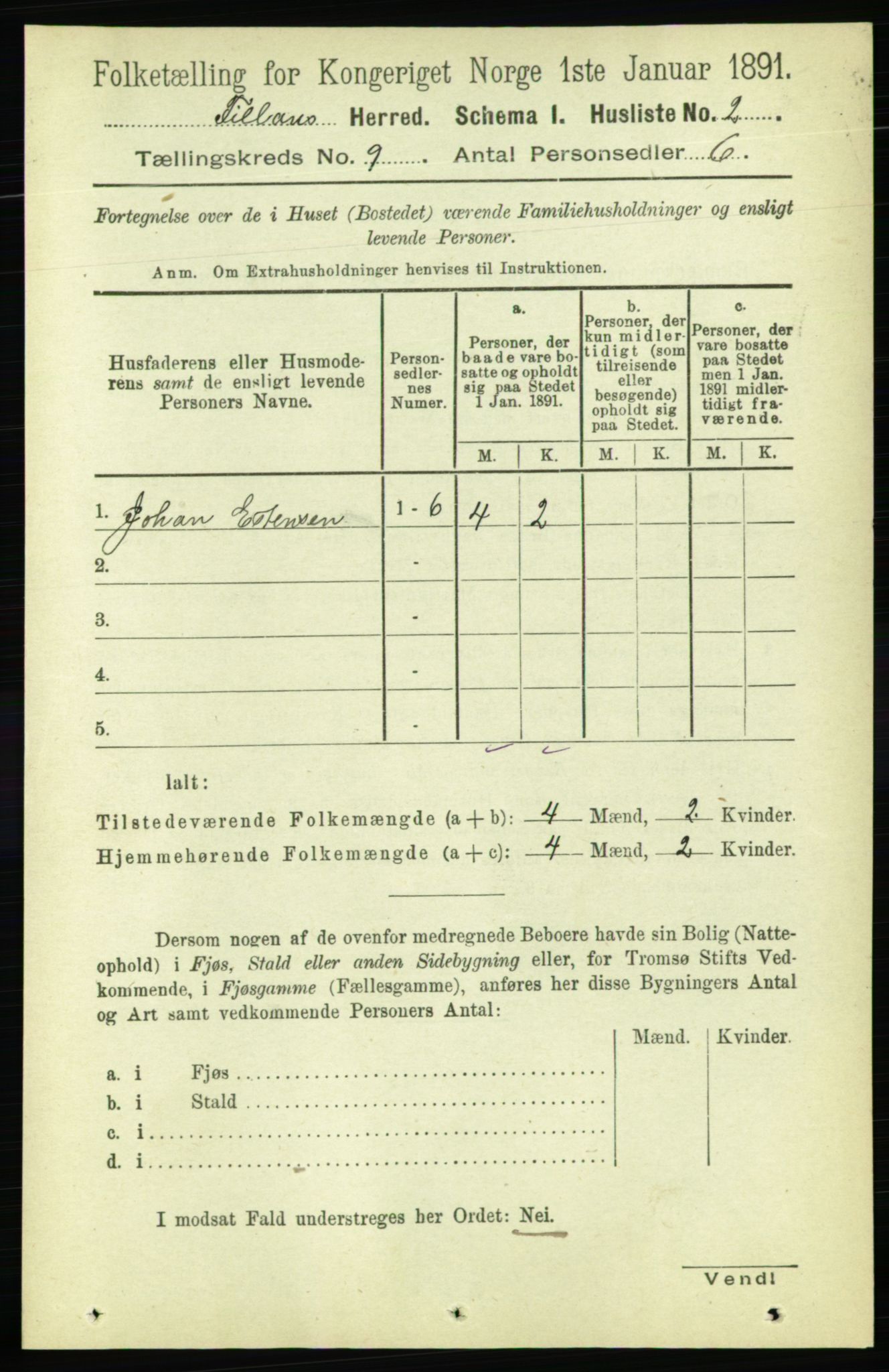 RA, 1891 census for 1616 Fillan, 1891, p. 2557