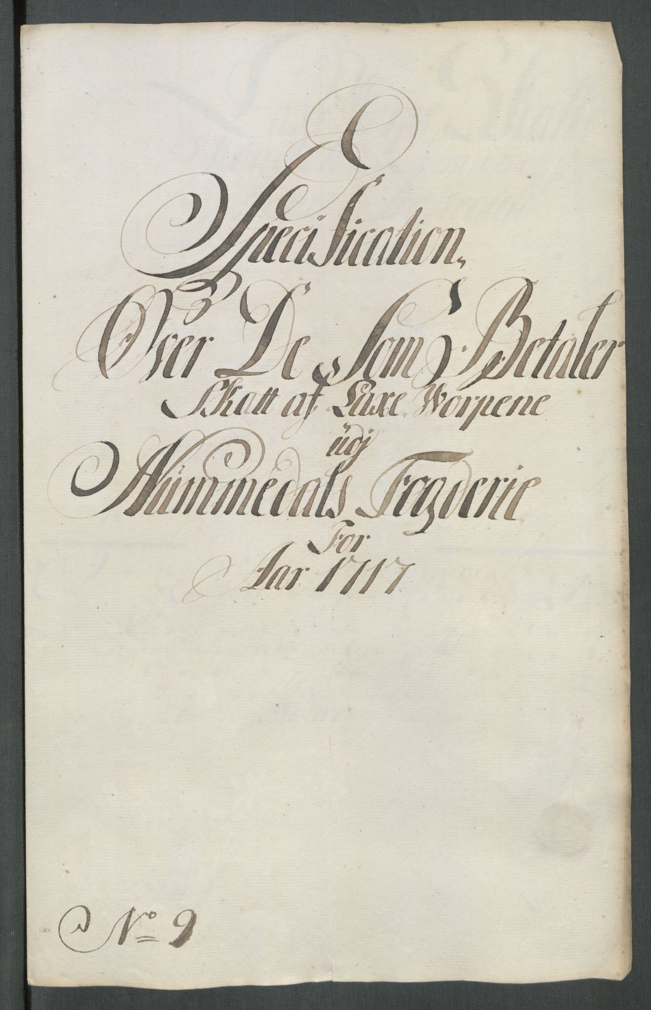 Rentekammeret inntil 1814, Reviderte regnskaper, Fogderegnskap, RA/EA-4092/R64/L4438: Fogderegnskap Namdal, 1717, p. 121