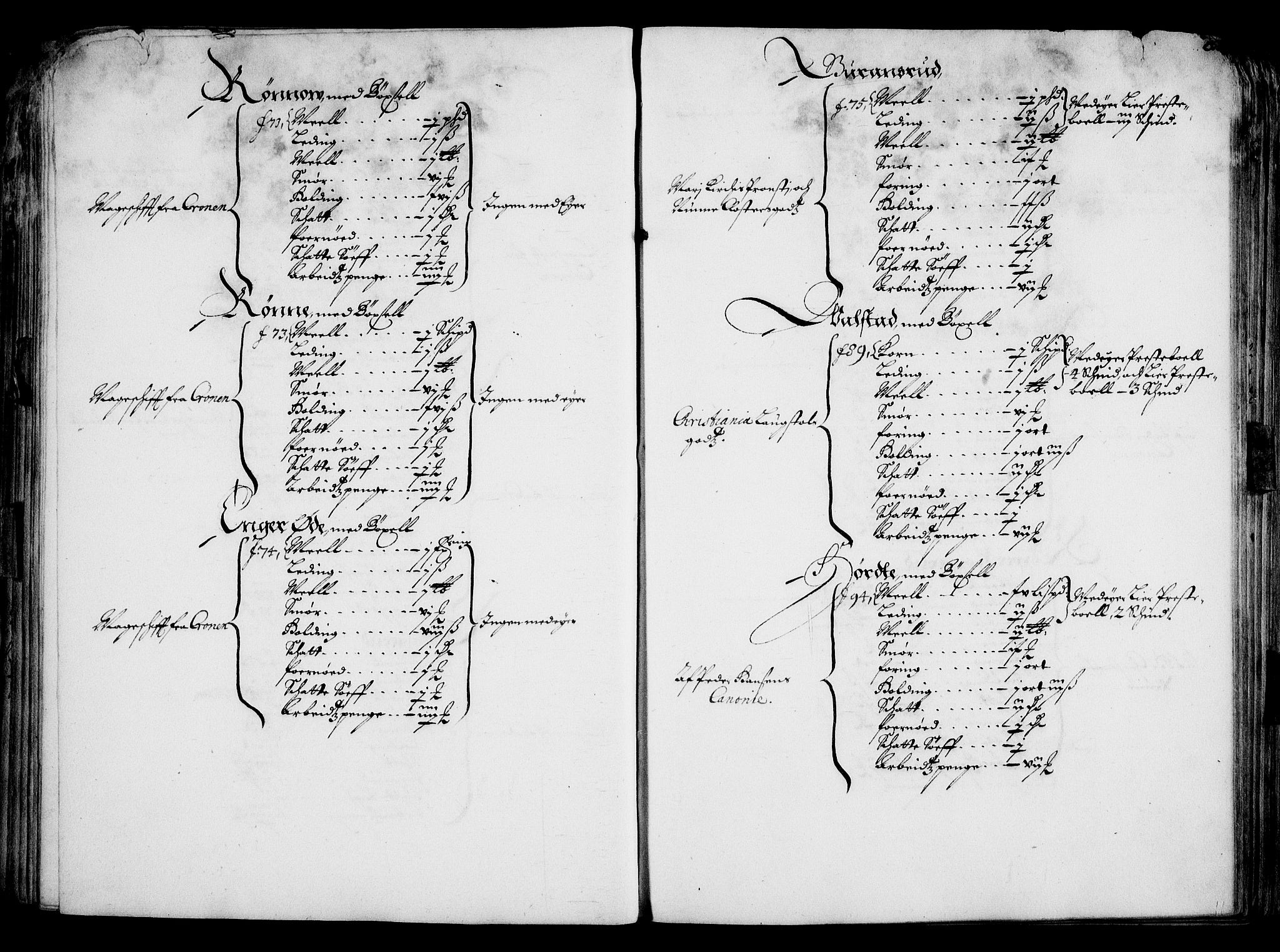 Rentekammeret inntil 1814, Realistisk ordnet avdeling, AV/RA-EA-4070/On/L0001/0001: Statens gods / [Jj 1]: Jordebok over Hannibal Sehesteds gods, 1651, p. 76