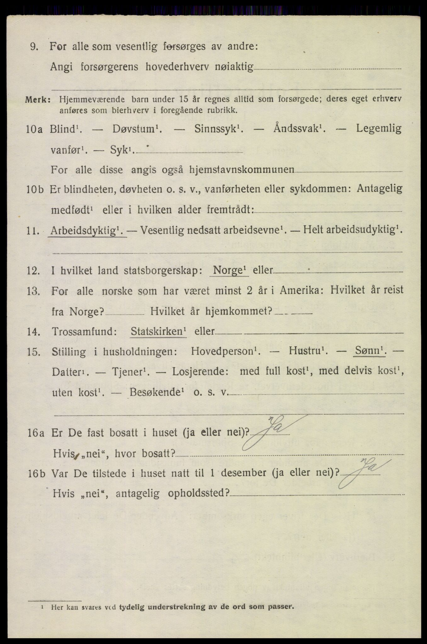 SAH, 1920 census for Vinger, 1920, p. 12177