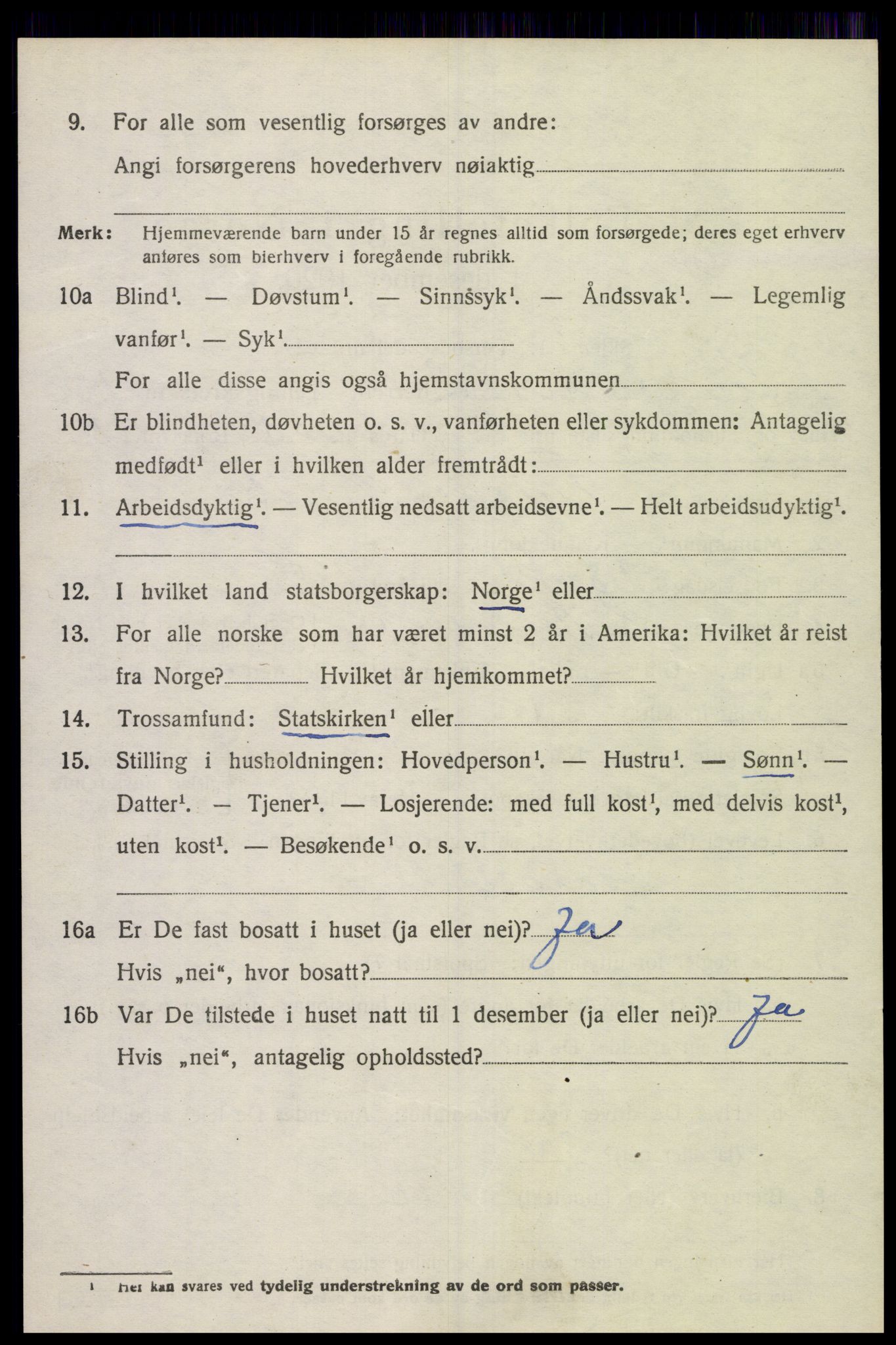 SAK, 1920 census for Sør-Audnedal, 1920, p. 4528