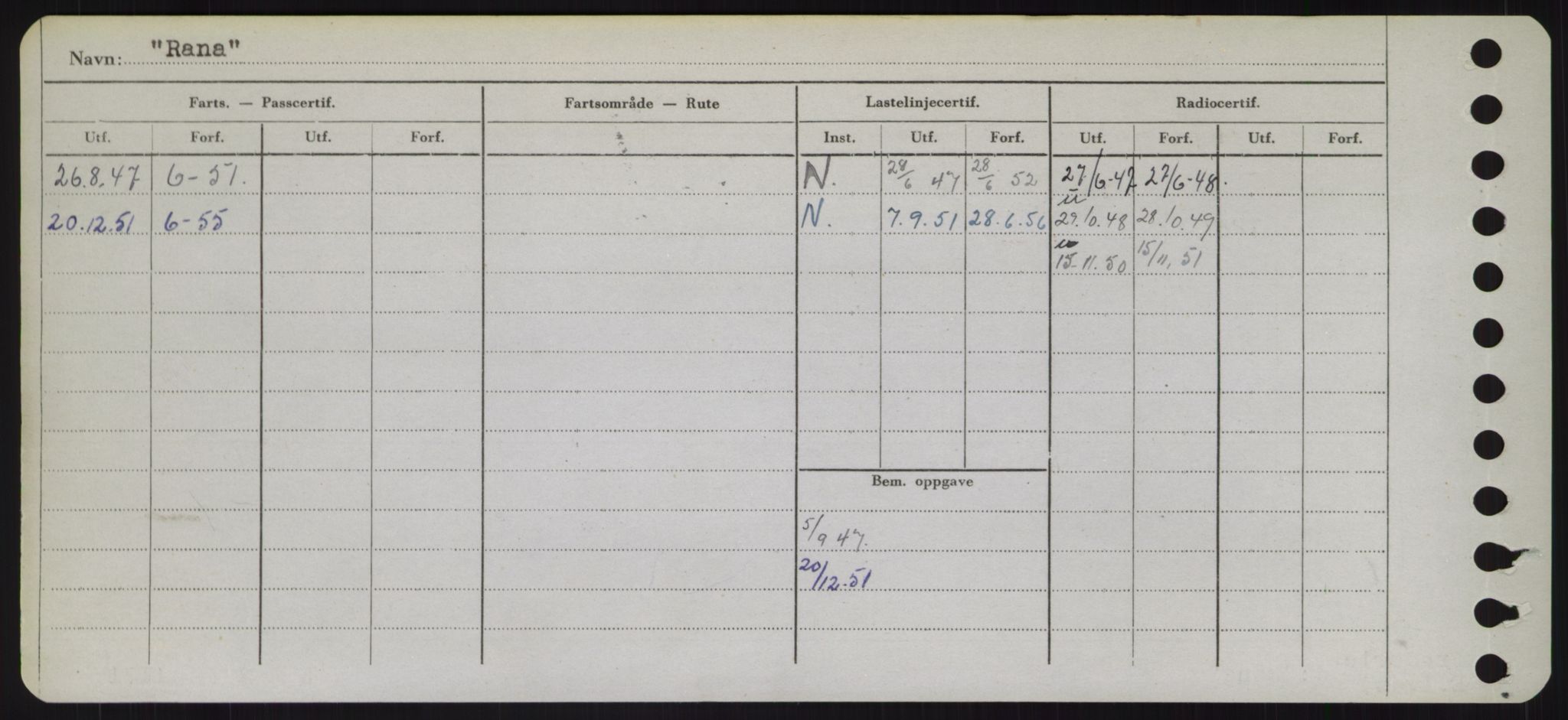 Sjøfartsdirektoratet med forløpere, Skipsmålingen, RA/S-1627/H/Hd/L0030: Fartøy, Q-Riv, p. 162