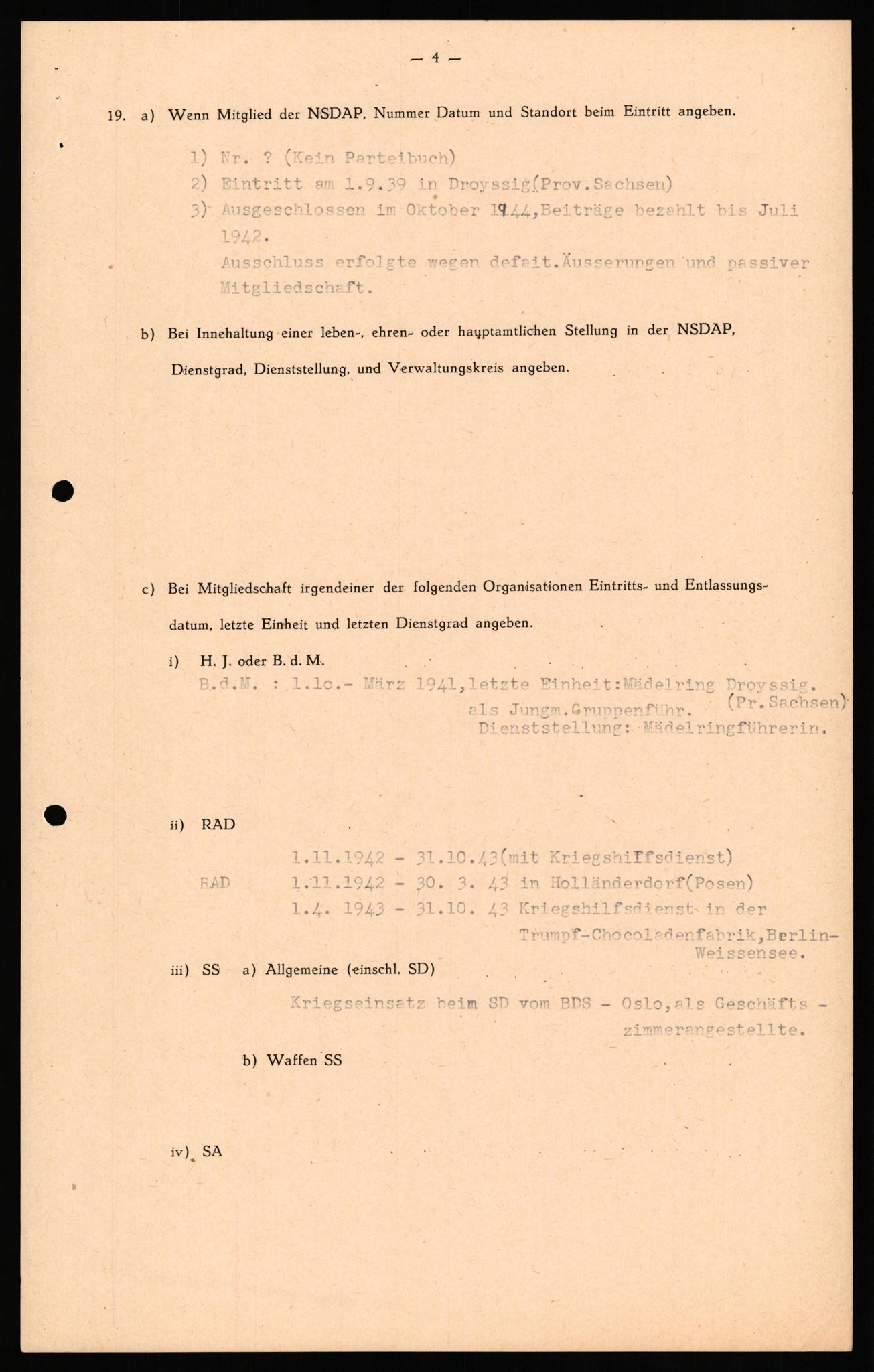 Forsvaret, Forsvarets overkommando II, AV/RA-RAFA-3915/D/Db/L0033: CI Questionaires. Tyske okkupasjonsstyrker i Norge. Tyskere., 1945-1946, p. 376