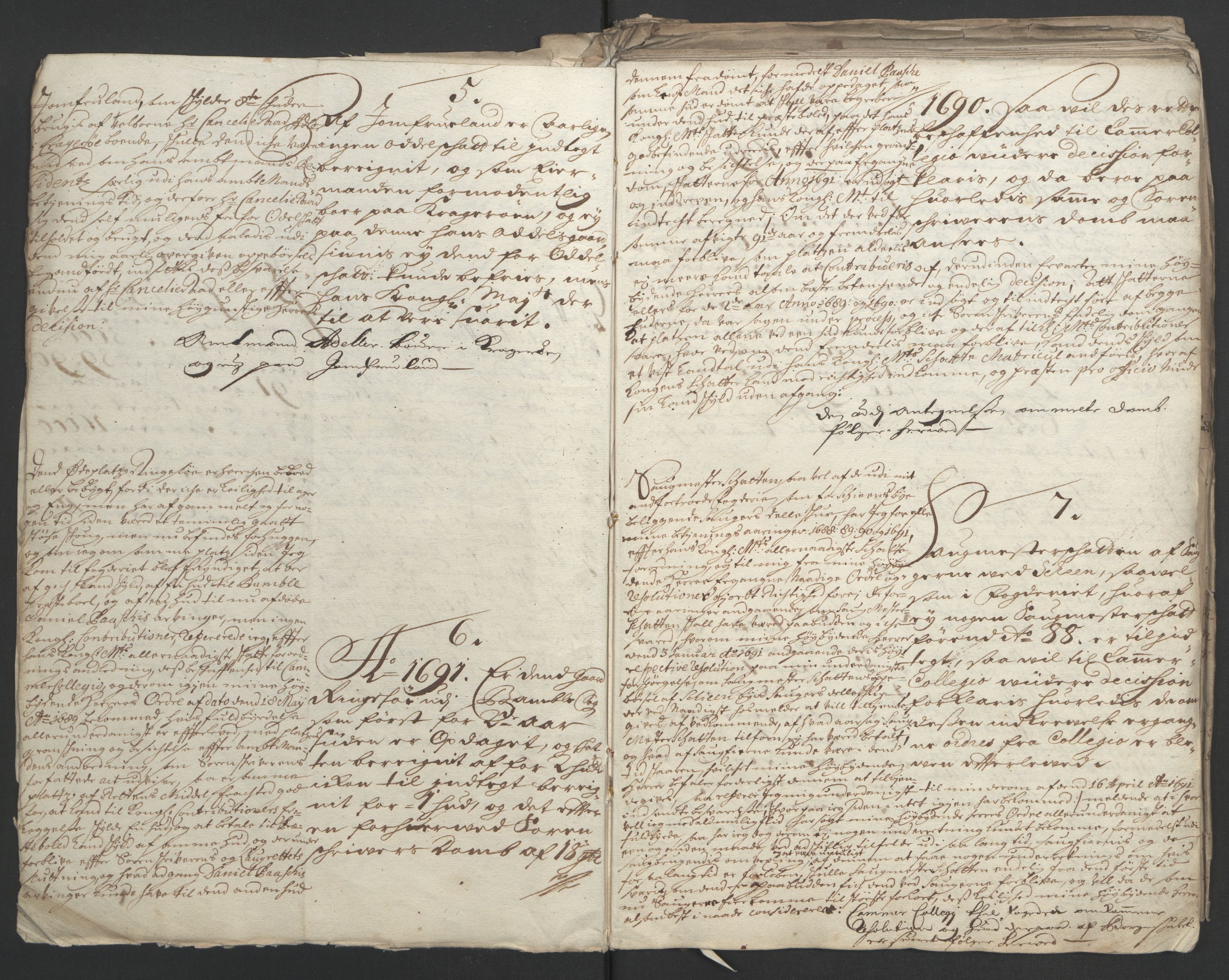 Rentekammeret inntil 1814, Reviderte regnskaper, Fogderegnskap, AV/RA-EA-4092/R34/L2053: Fogderegnskap Bamble, 1693, p. 6