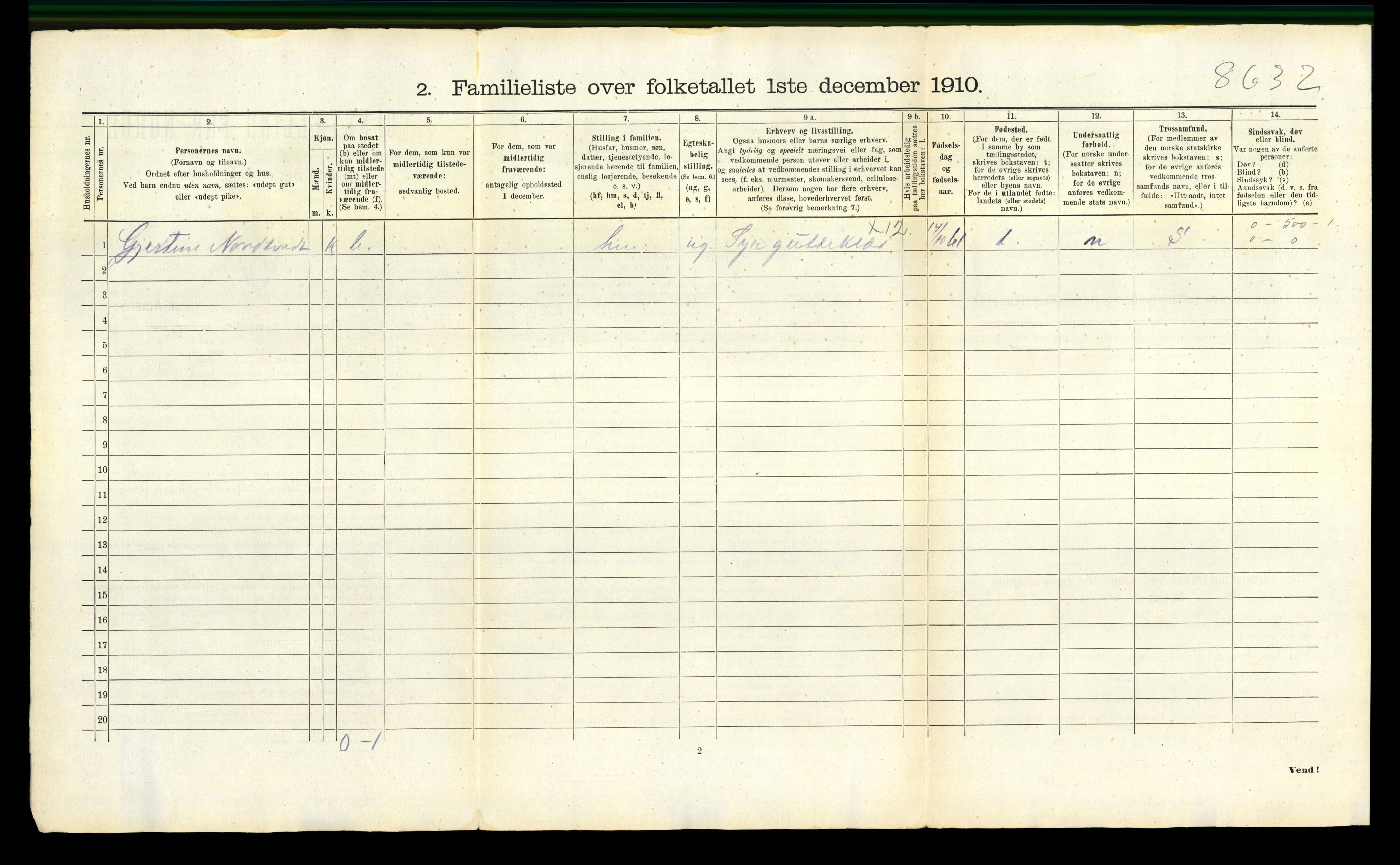 RA, 1910 census for Kristiansund, 1910, p. 988