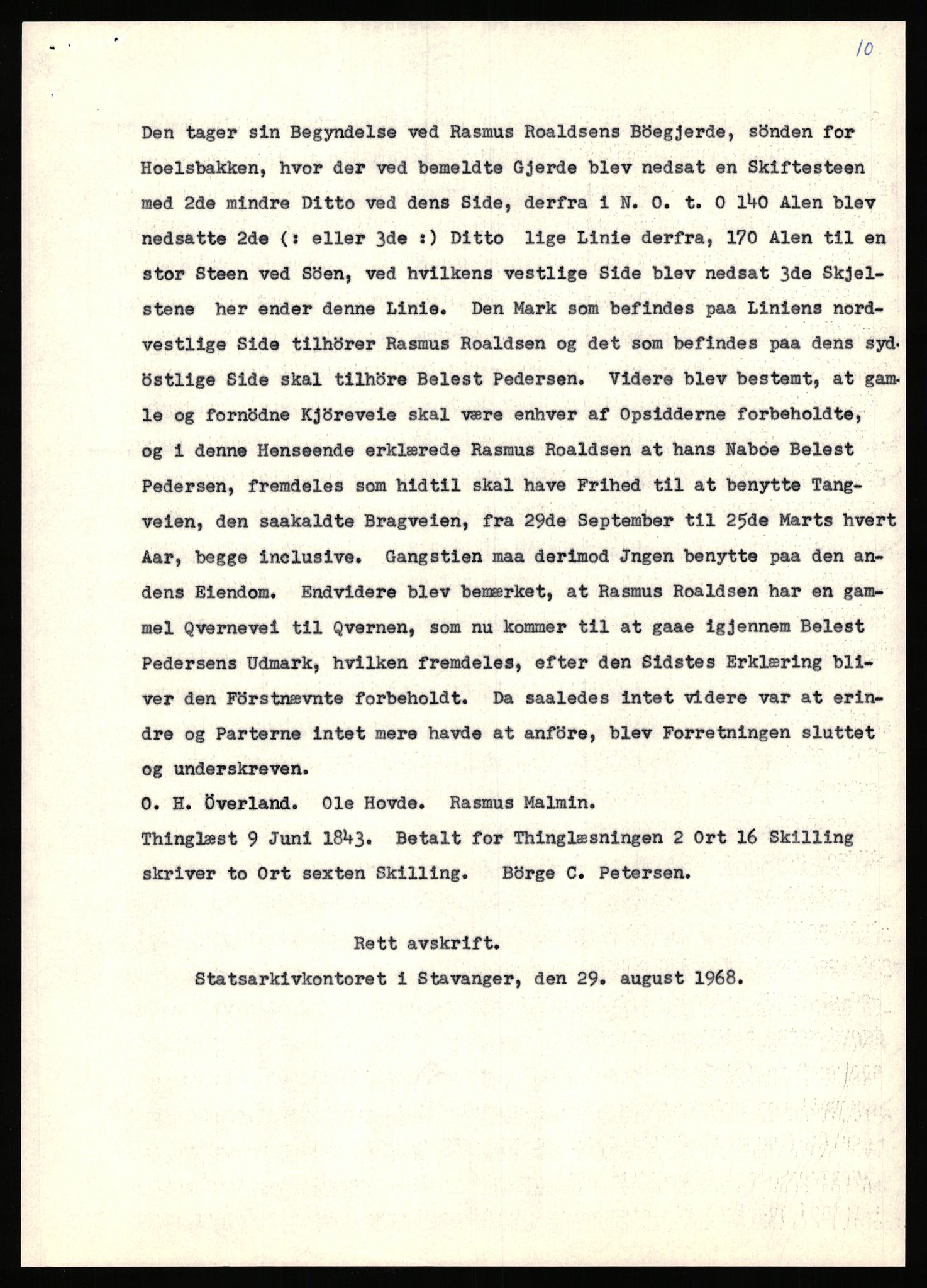 Statsarkivet i Stavanger, AV/SAST-A-101971/03/Y/Yj/L0058: Avskrifter sortert etter gårdsnavn: Meling i Håland - Mjølsnes øvre, 1750-1930, p. 533