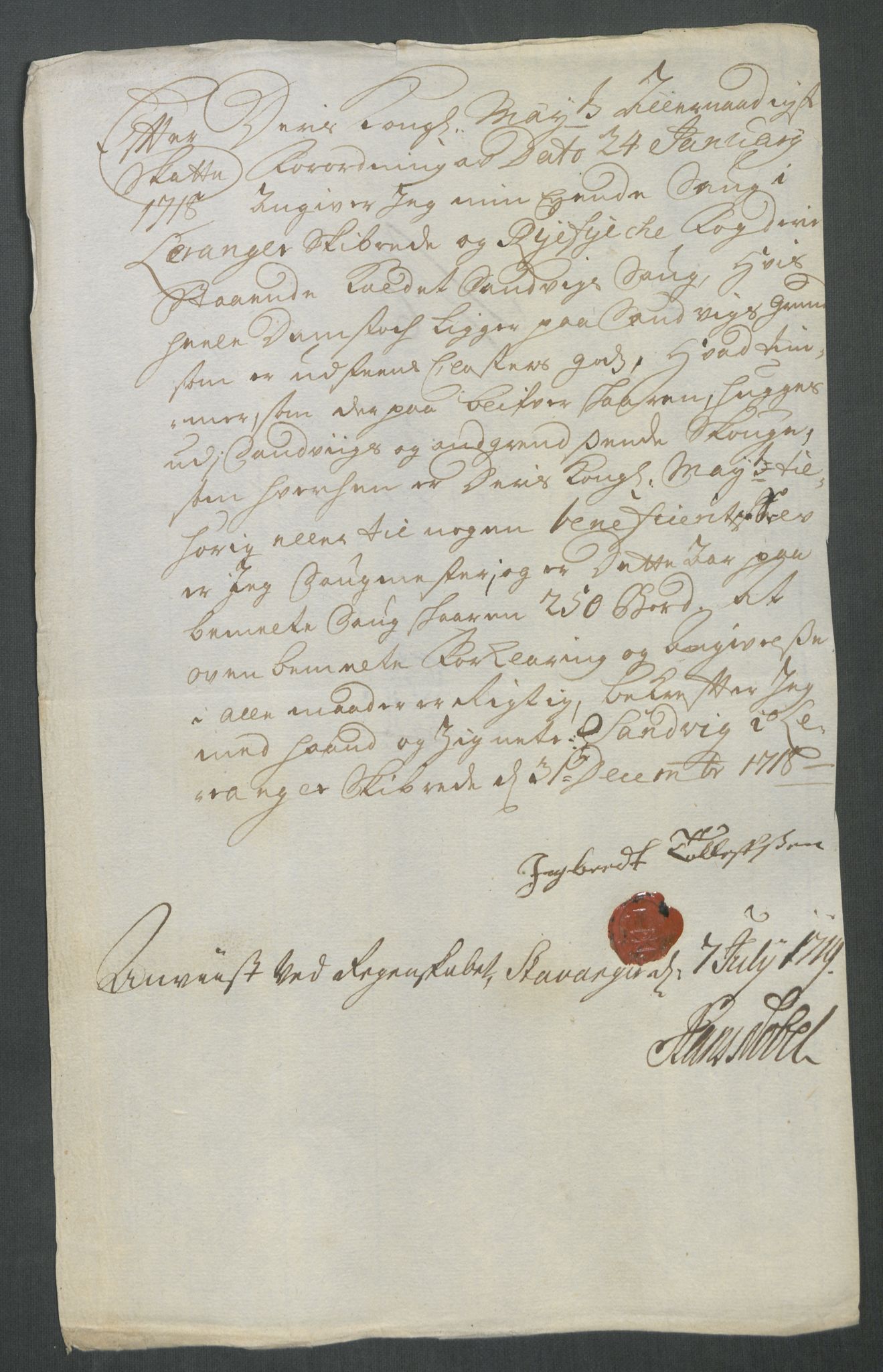 Rentekammeret inntil 1814, Reviderte regnskaper, Fogderegnskap, AV/RA-EA-4092/R47/L2871: Fogderegnskap Ryfylke, 1718, p. 87