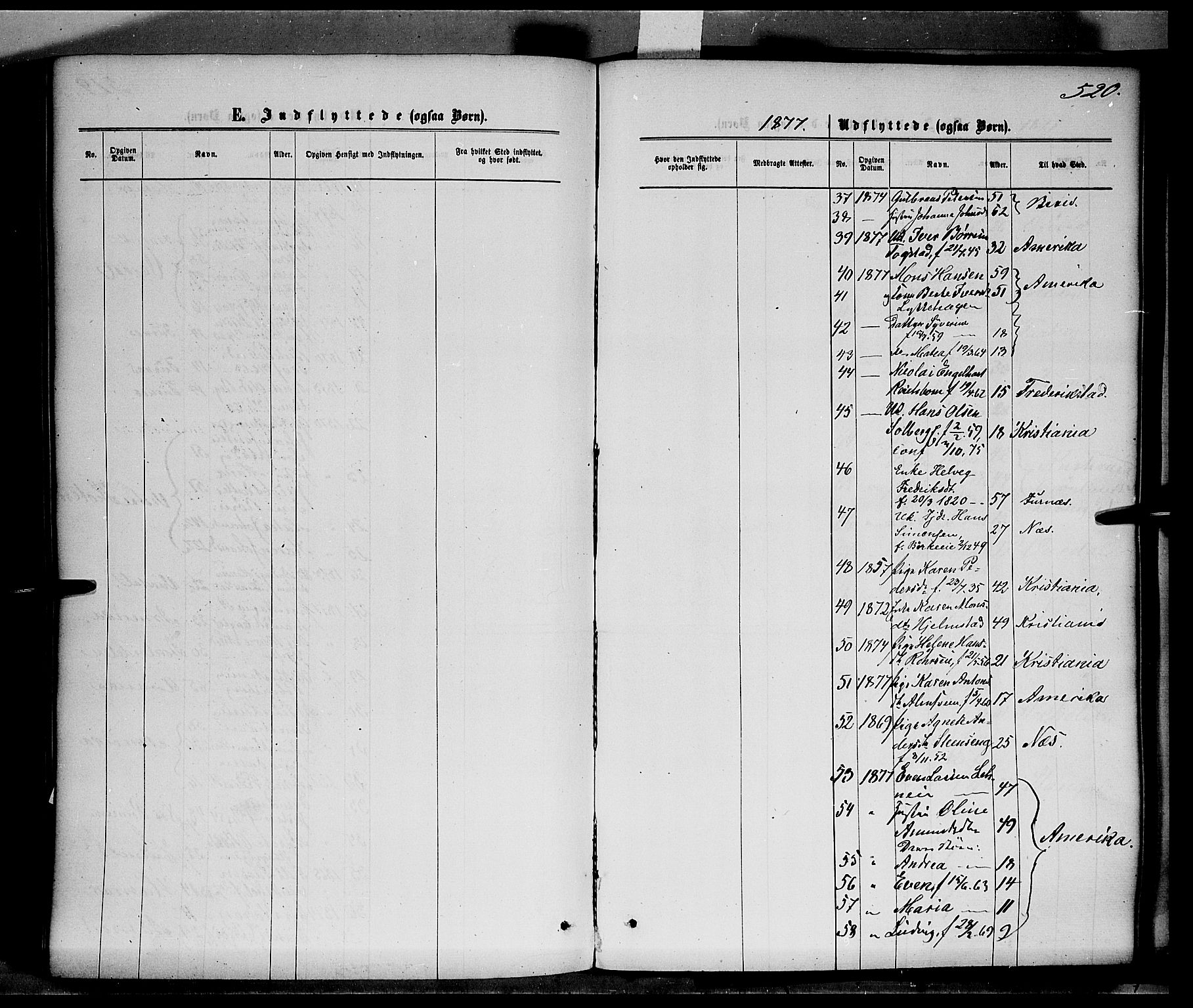 Ringsaker prestekontor, AV/SAH-PREST-014/K/Ka/L0011: Parish register (official) no. 11, 1870-1878, p. 520