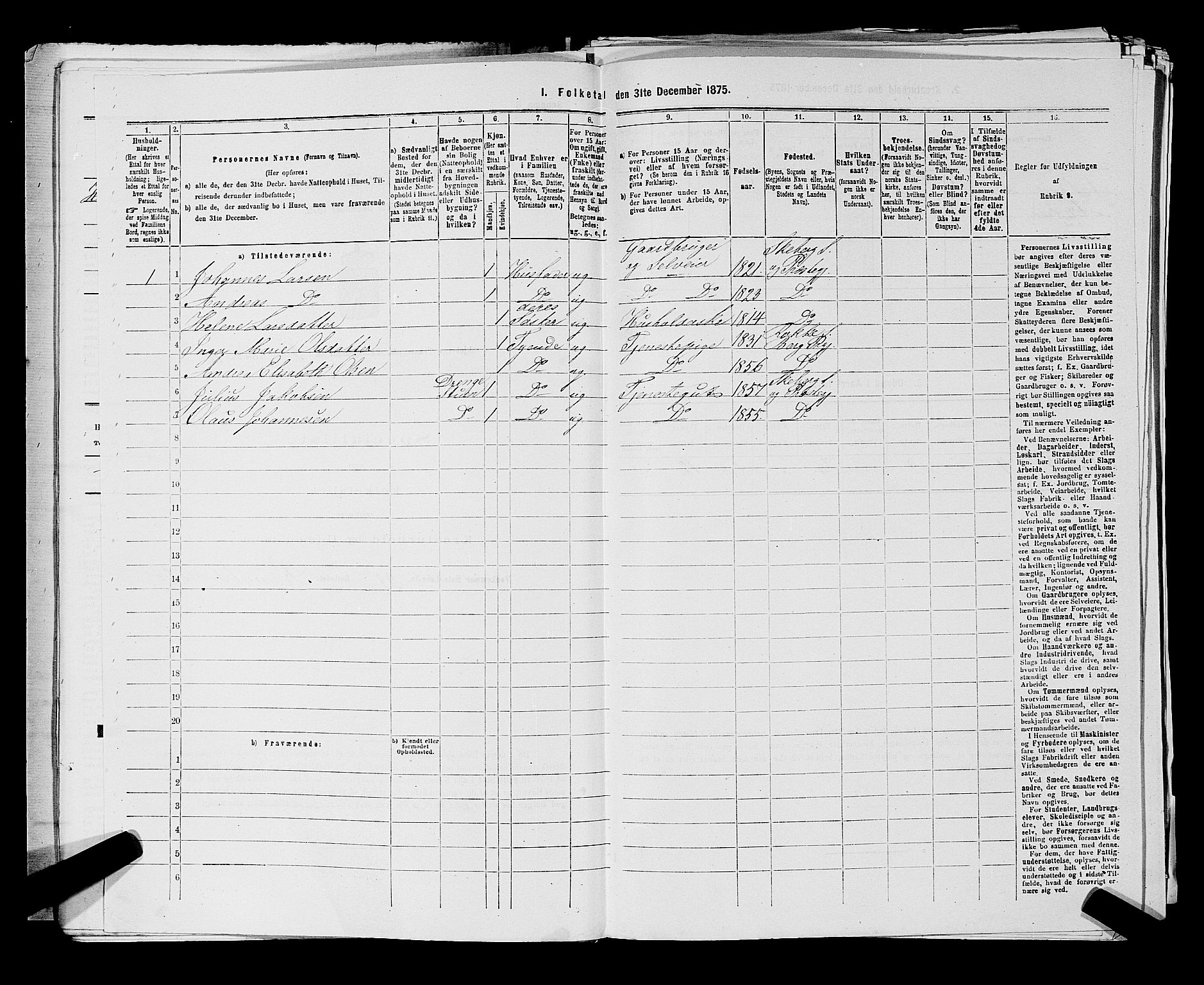 RA, 1875 census for 0115P Skjeberg, 1875, p. 865