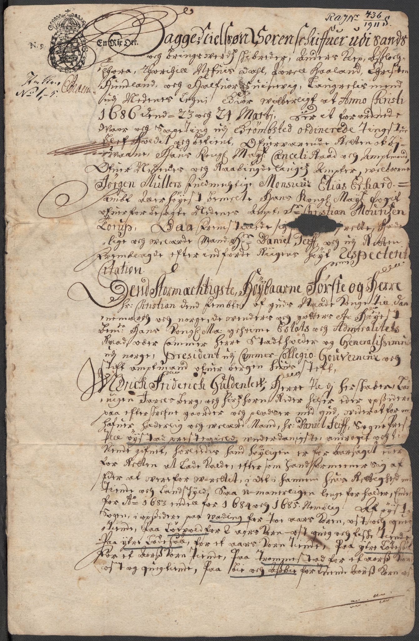 Riksarkivets diplomsamling, AV/RA-EA-5965/F15/L0031: Prestearkiv - Aust-Agder, Vest-Agder og Rogaland, 1575-1768, p. 5