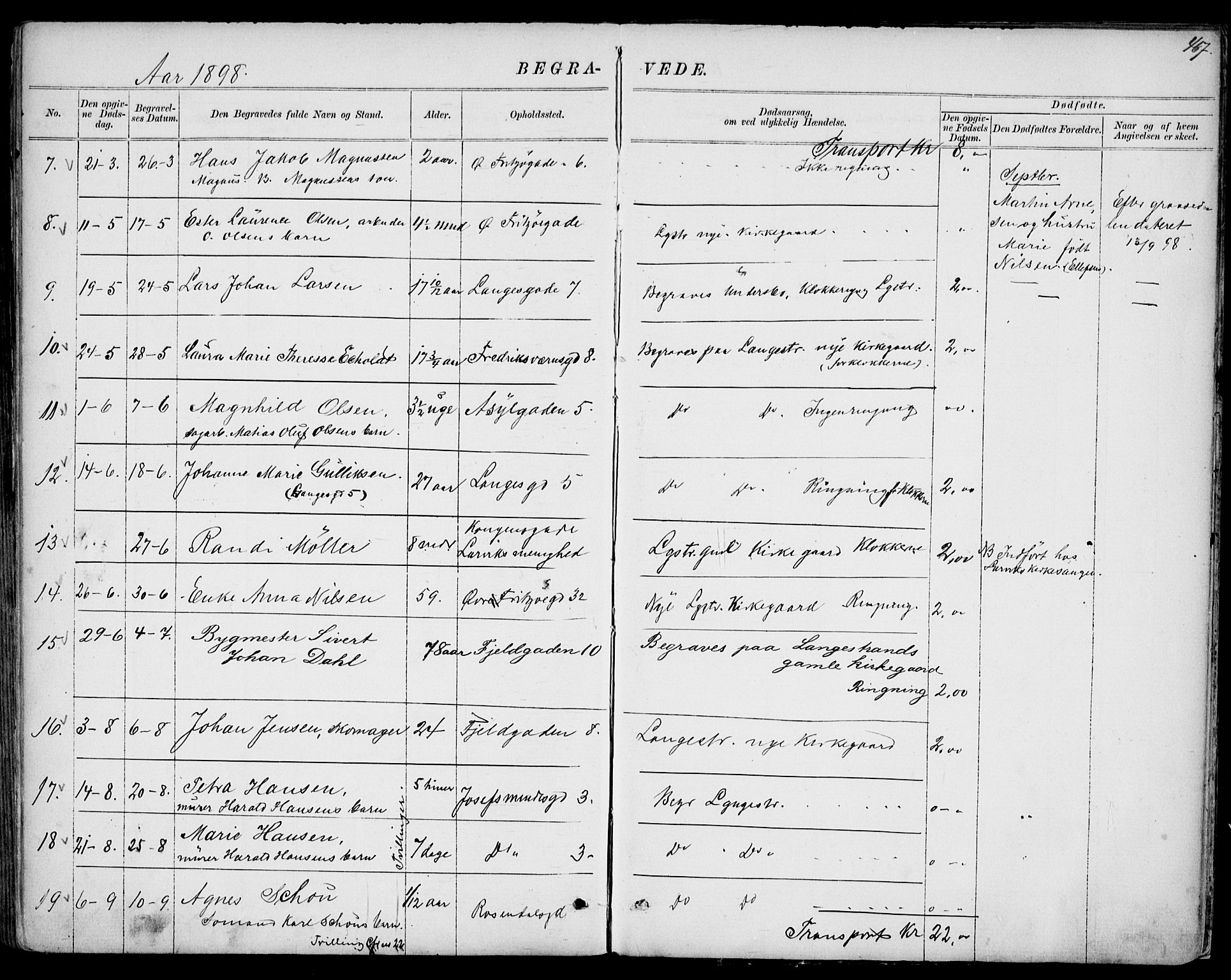 Larvik kirkebøker, AV/SAKO-A-352/G/Gb/L0003: Parish register (copy) no. II 3, 1867-1899, p. 467