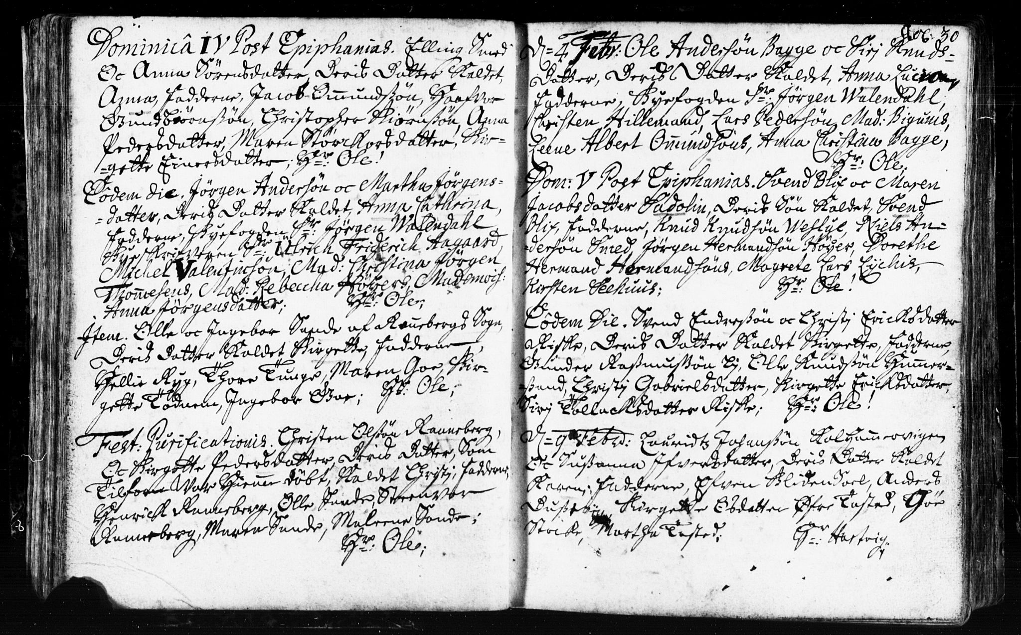 Domkirken sokneprestkontor, SAST/A-101812/001/30/30BB/L0002: Parish register (copy) no. B 2, 1714-1733, p. 30