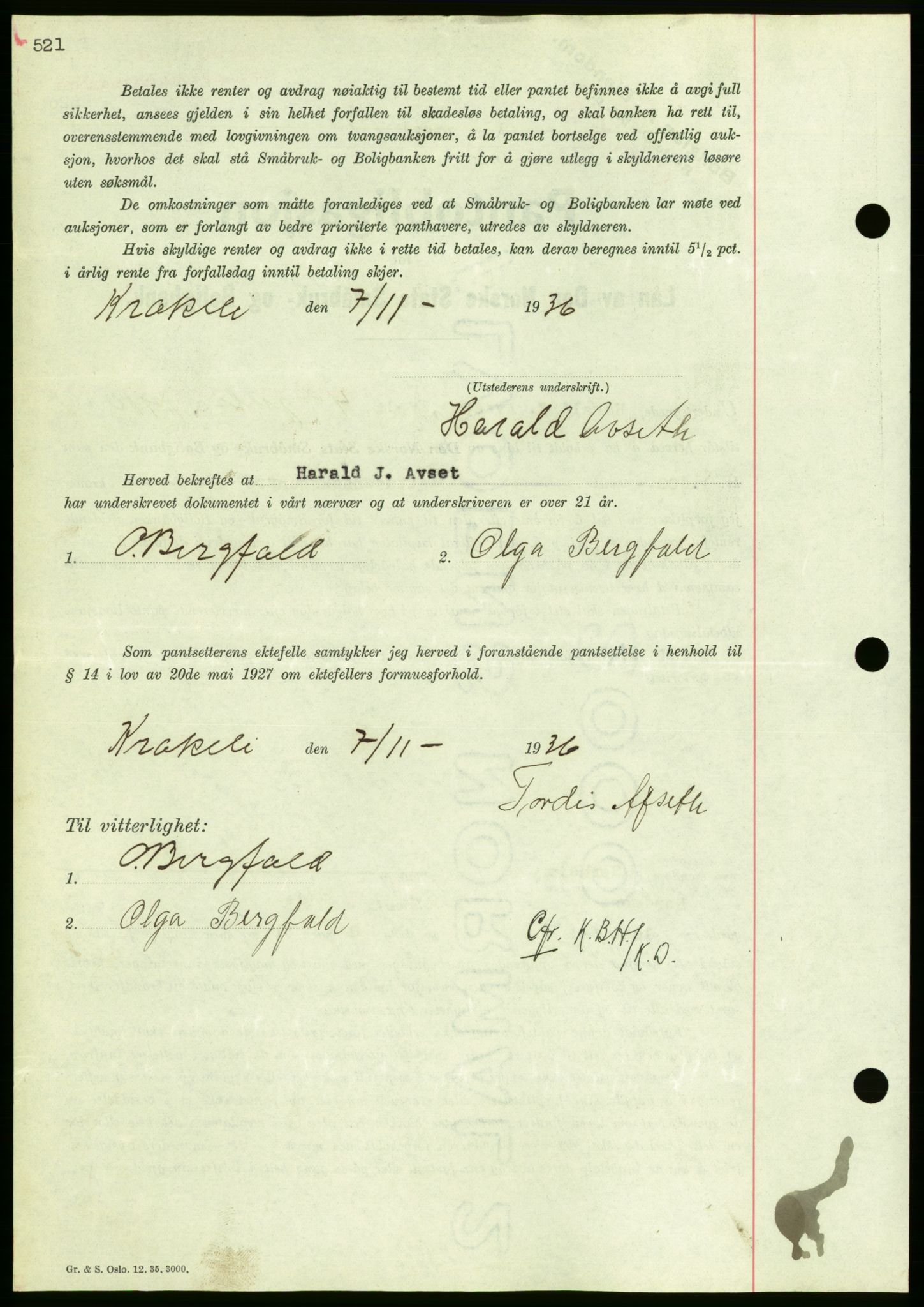 Nordmøre sorenskriveri, AV/SAT-A-4132/1/2/2Ca/L0090: Mortgage book no. B80, 1936-1937, Diary no: : 2735/1936