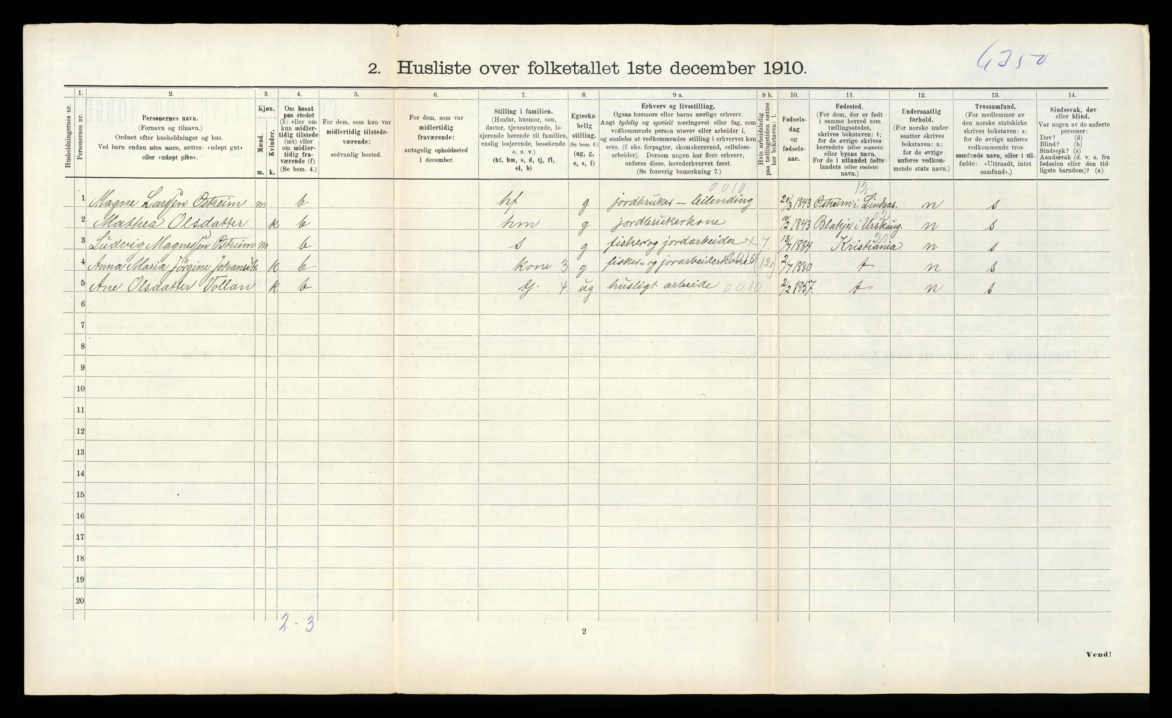 RA, 1910 census for Hitra, 1910, p. 552