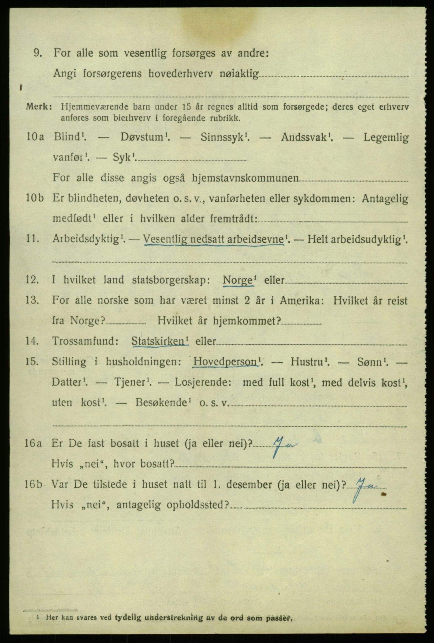 SAB, 1920 census for Vik, 1920, p. 7720