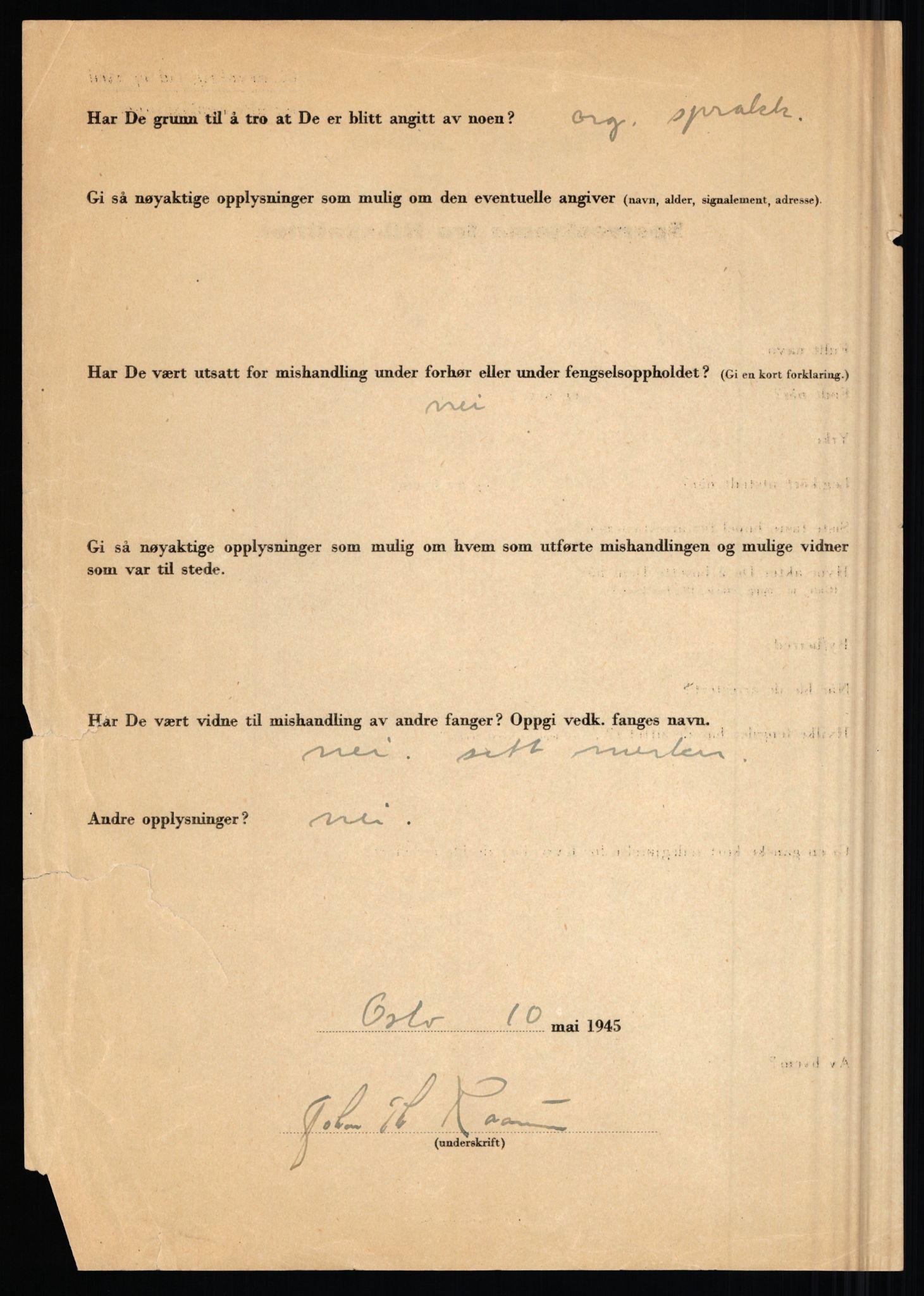 Rikspolitisjefen, AV/RA-S-1560/L/L0014: Pettersen, Aksel - Savosnick, Ernst, 1940-1945, p. 1071