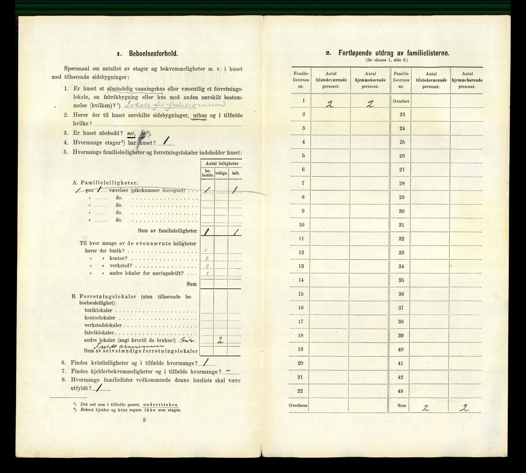 RA, 1910 census for Hønefoss, 1910, p. 744