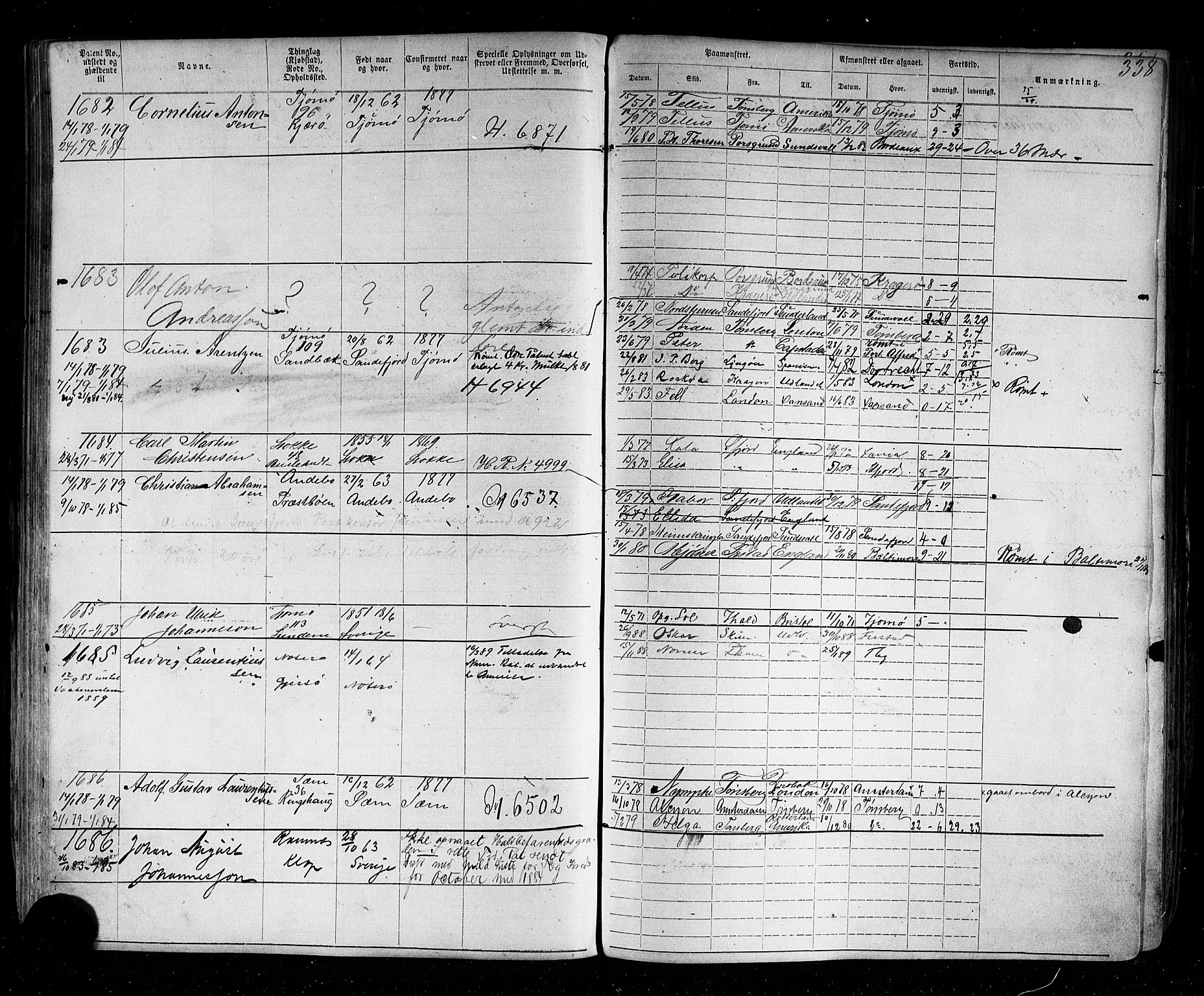 Tønsberg innrulleringskontor, SAKO/A-786/F/Fb/L0002: Annotasjonsrulle Patent nr. 1-2635, 1869-1877, p. 375