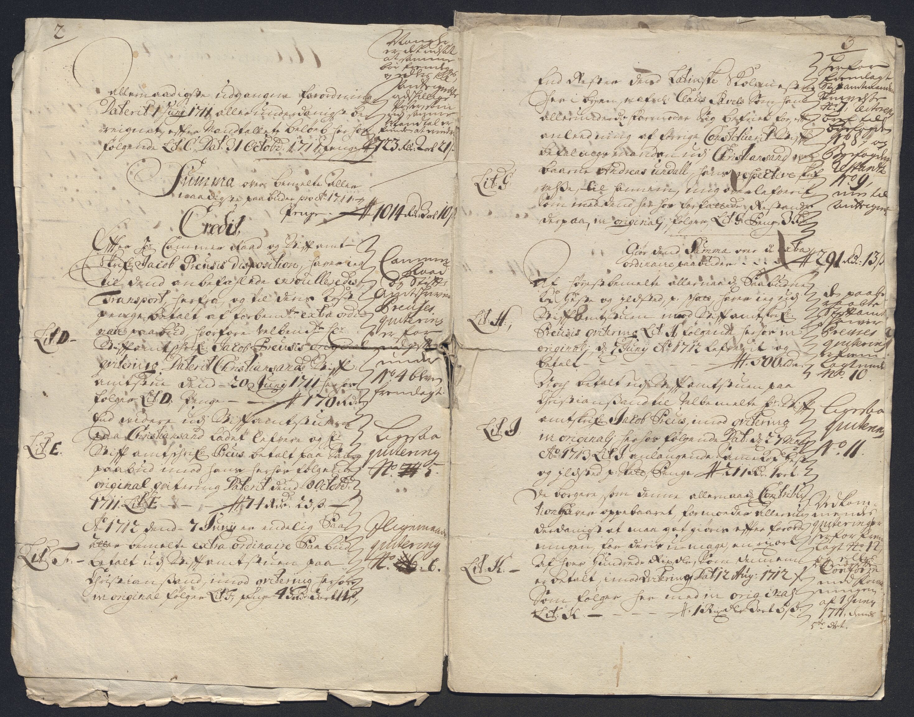 Rentekammeret inntil 1814, Reviderte regnskaper, Byregnskaper, RA/EA-4066/R/Ro/L0302: [O4] Kontribusjonsregnskap, 1687-1711, p. 310