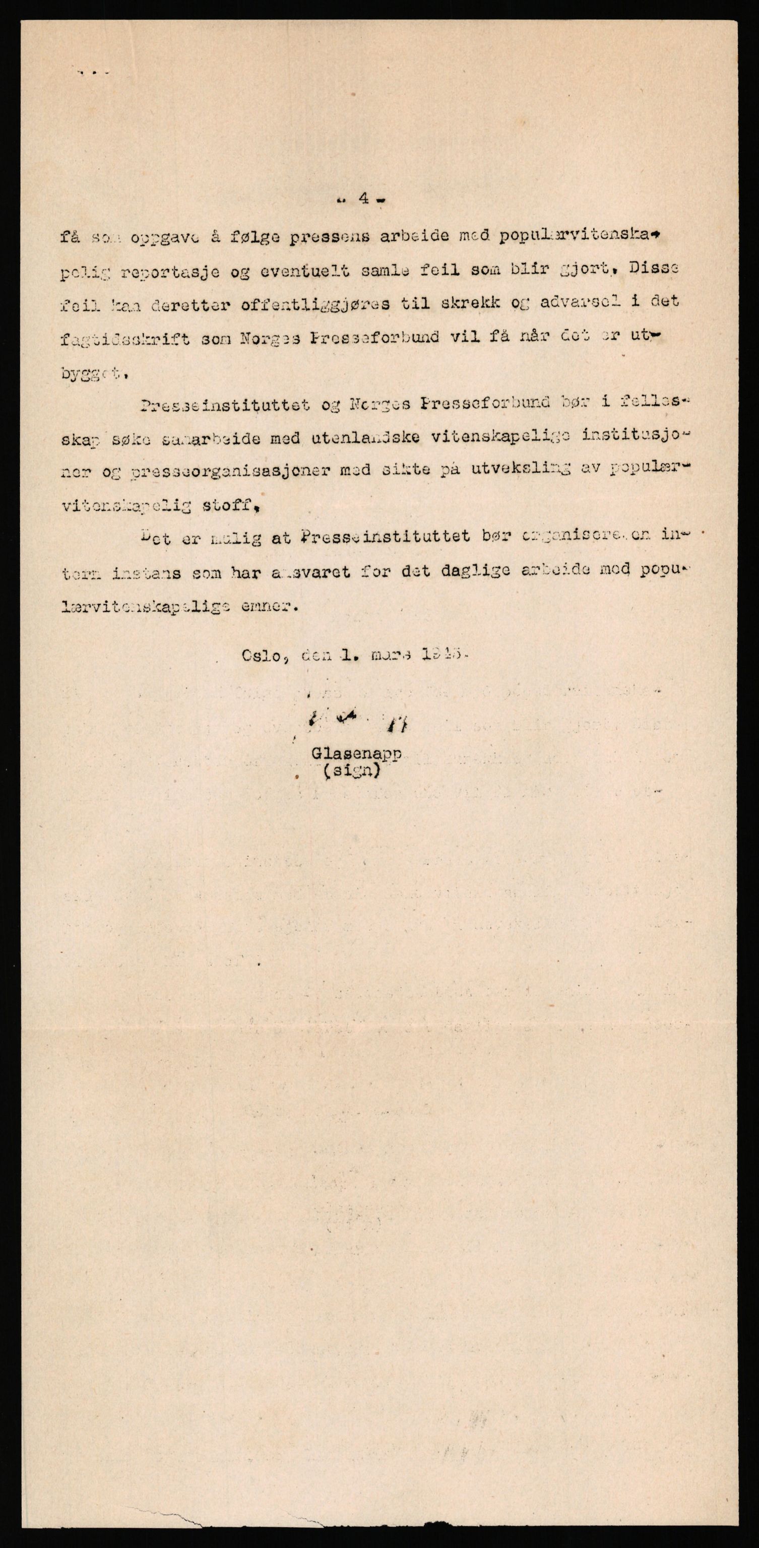 Kultur- og folkeopplysningsdepartementet, Den alminnelige avdeling. 1940-45, AV/RA-S-6010/E/Ea/L0016/0007: Sakarkiv / Kulturtingets møter 1944 i Trondheim, 1943-1945, p. 18