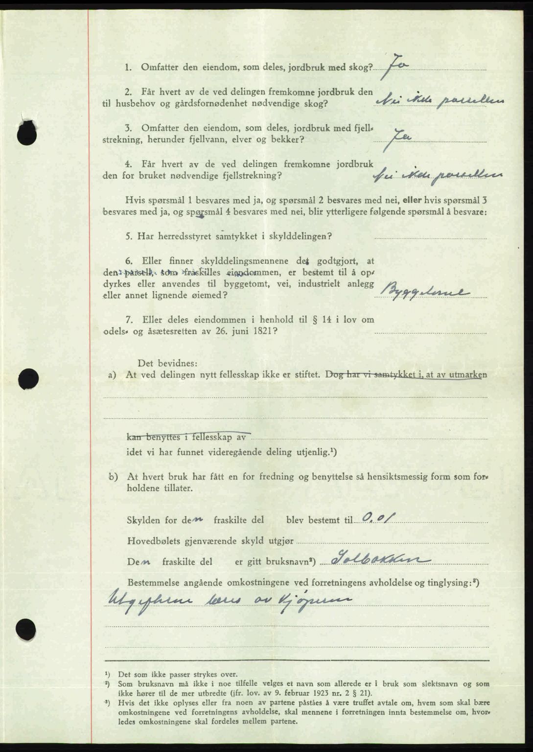 Romsdal sorenskriveri, AV/SAT-A-4149/1/2/2C: Mortgage book no. A22, 1947-1947, Diary no: : 85/1947