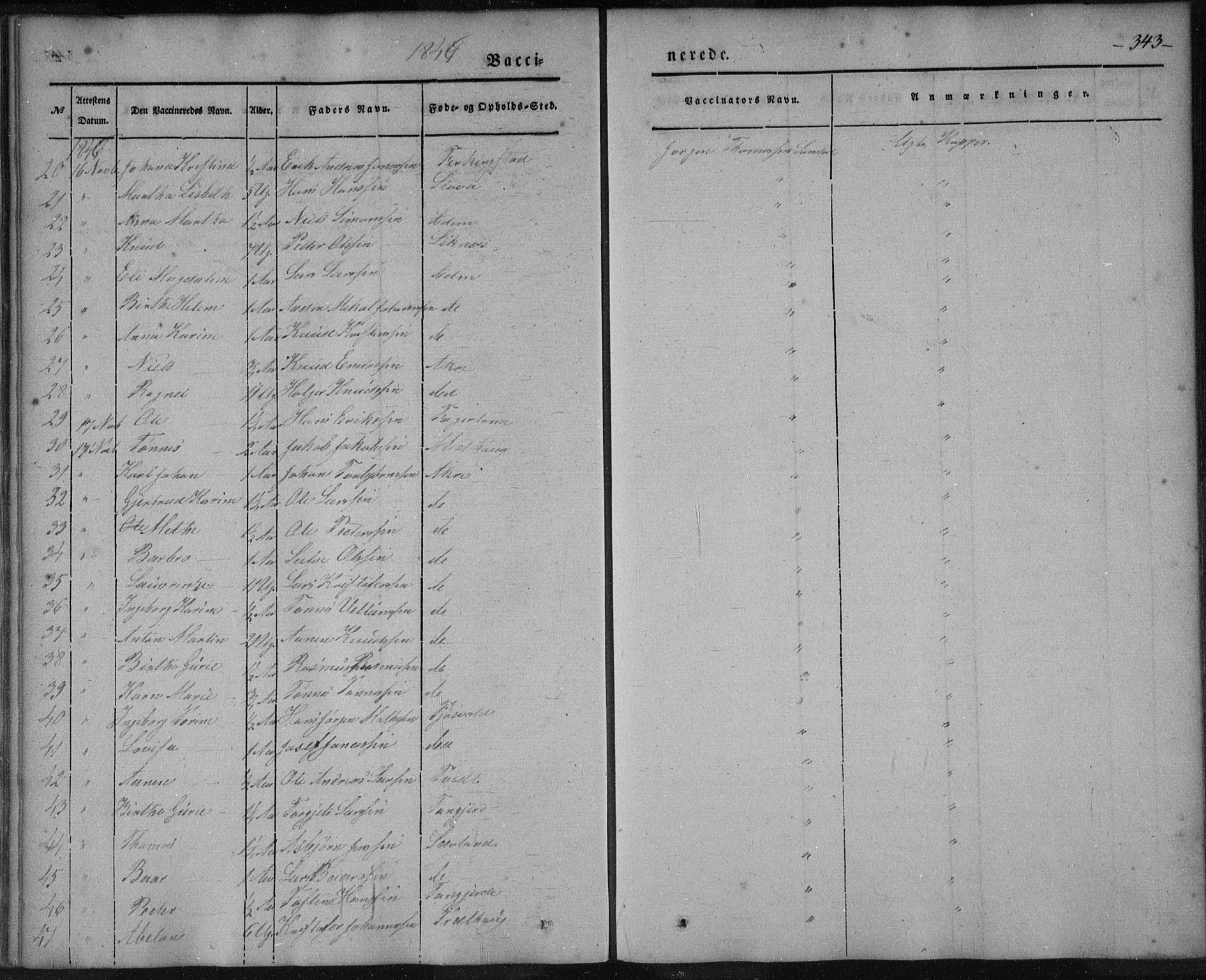 Skudenes sokneprestkontor, AV/SAST-A -101849/H/Ha/Haa/L0003: Parish register (official) no. A 2.2, 1841-1846, p. 343