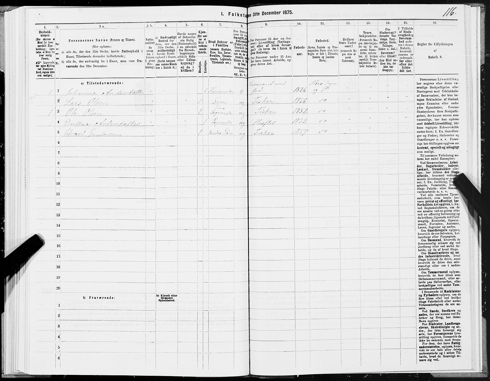 SAT, 1875 census for 1818P Herøy, 1875, p. 1116