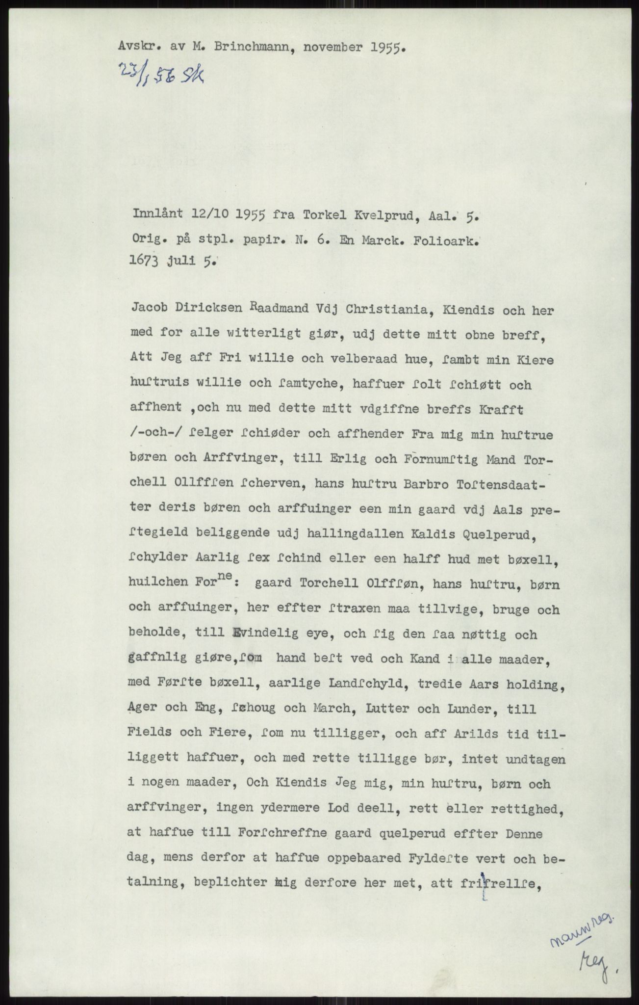 Samlinger til kildeutgivelse, Diplomavskriftsamlingen, RA/EA-4053/H/Ha, p. 1004