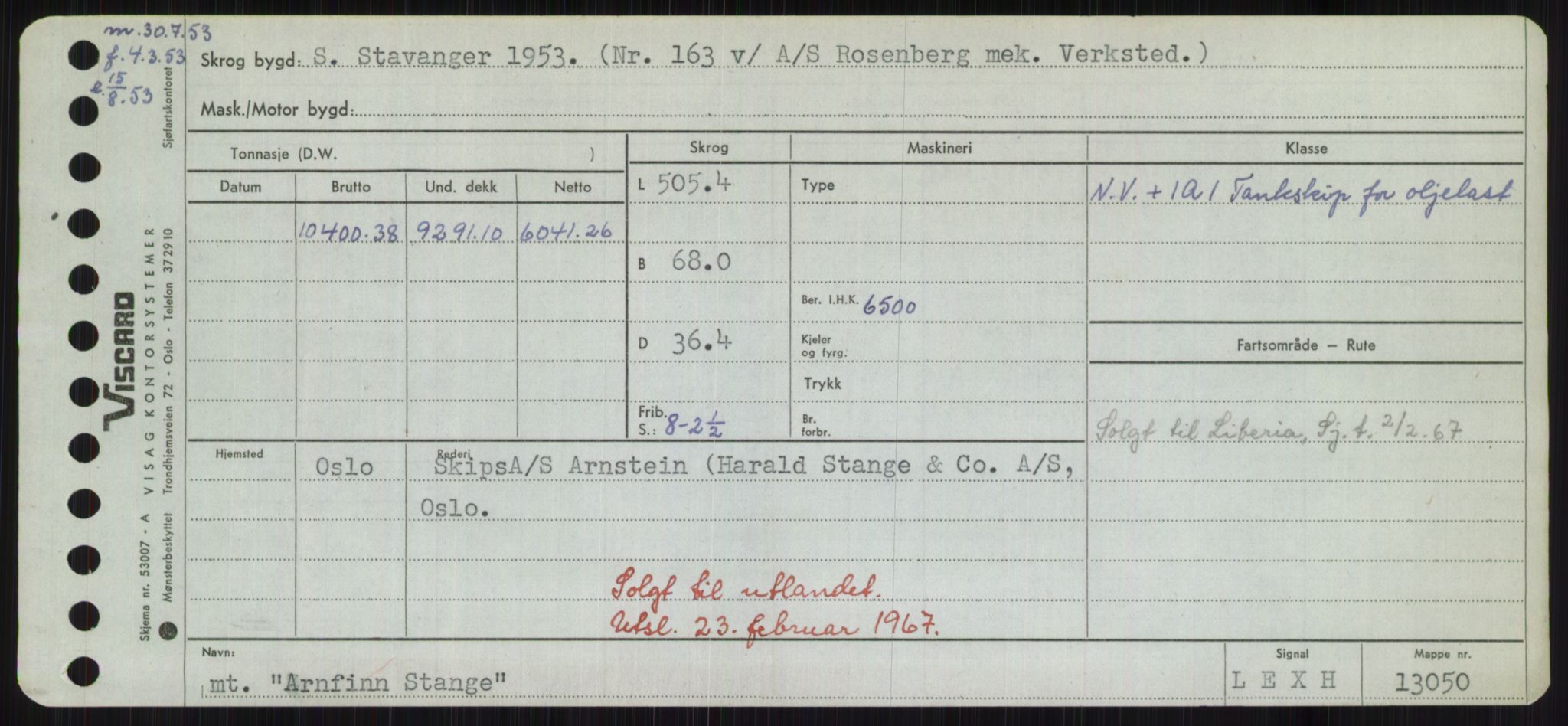 Sjøfartsdirektoratet med forløpere, Skipsmålingen, RA/S-1627/H/Hd/L0002: Fartøy, Apa-Axe, p. 165