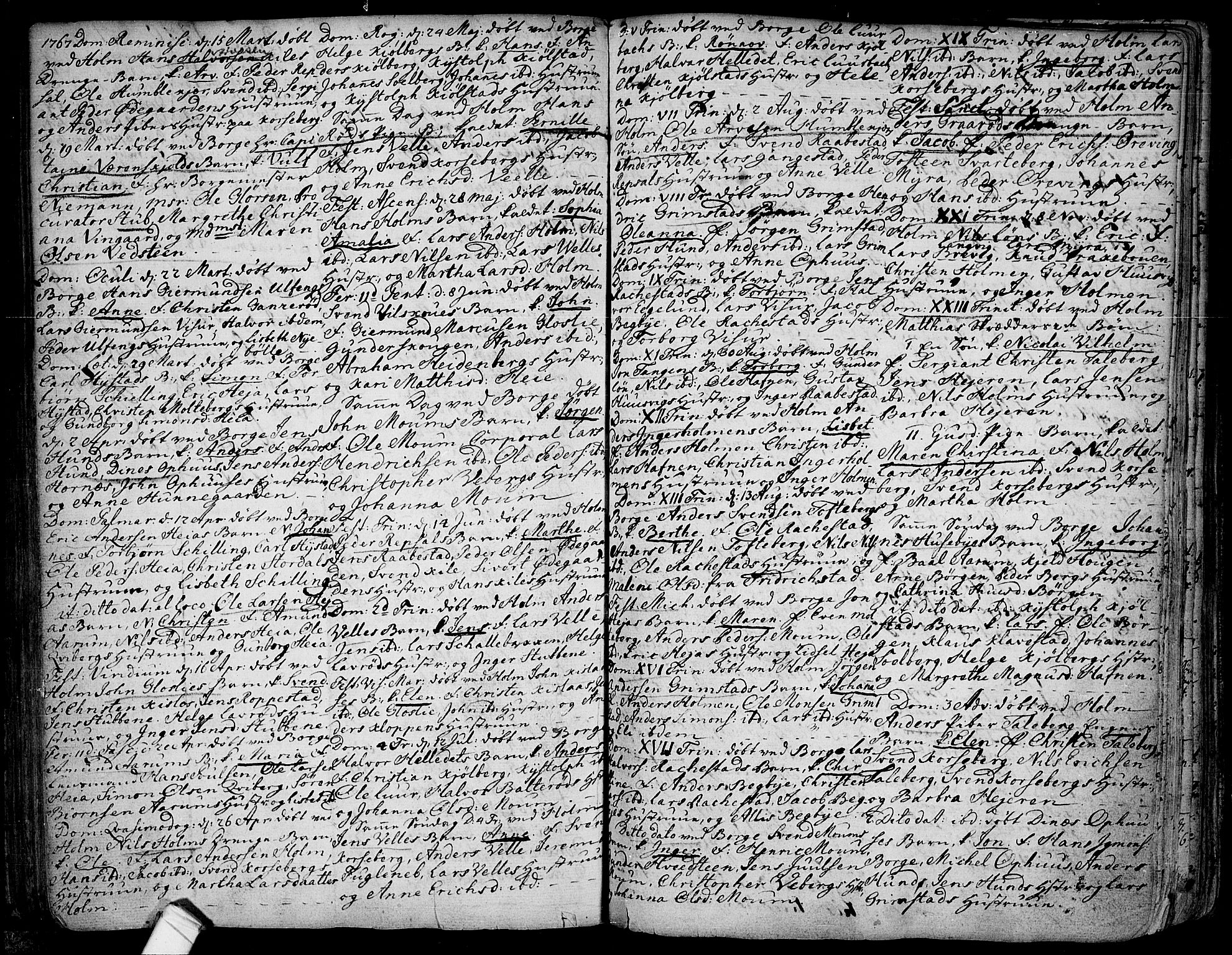 Borge prestekontor Kirkebøker, AV/SAO-A-10903/F/Fa/L0001: Parish register (official) no. I 1, 1723-1792