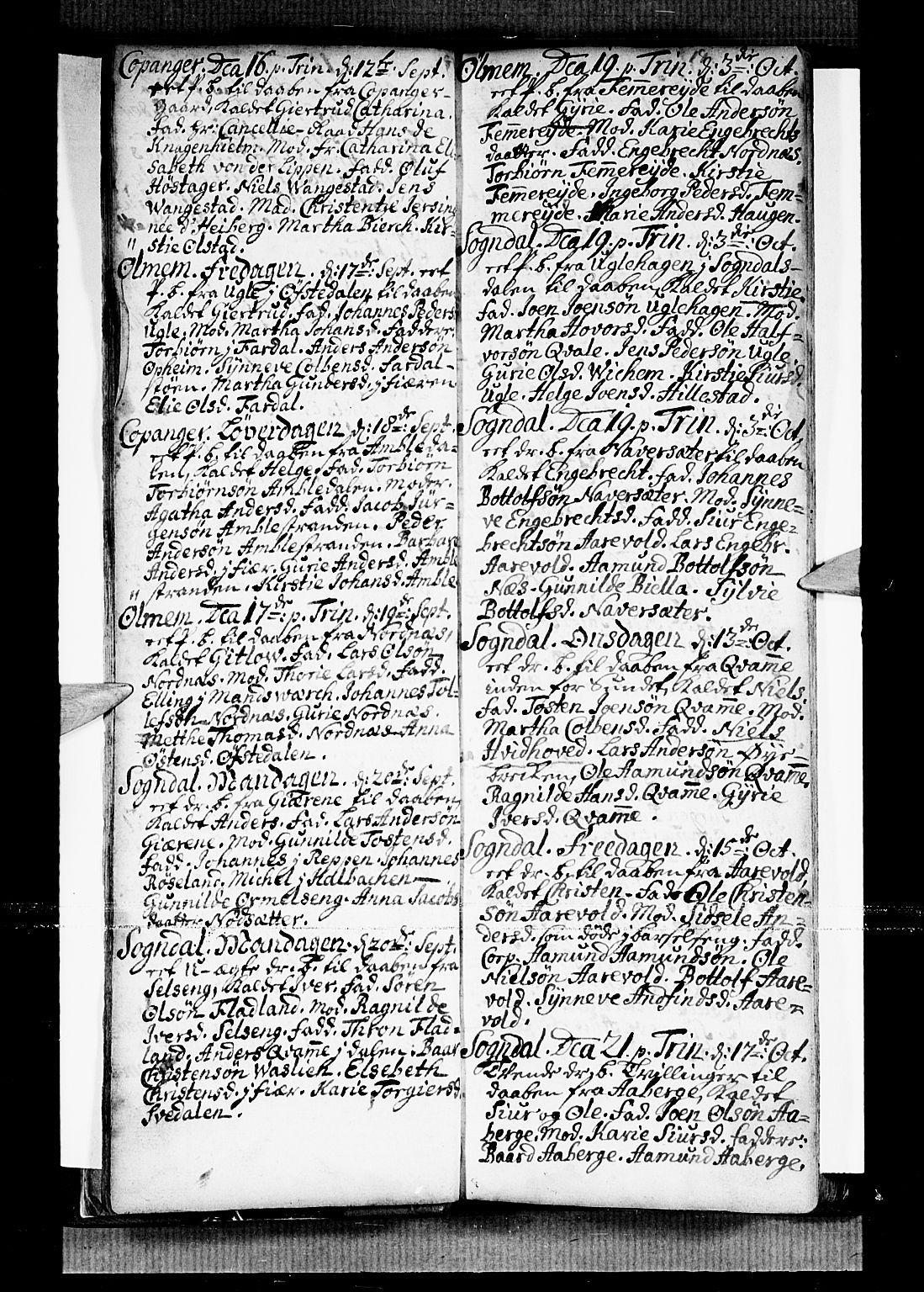 Sogndal sokneprestembete, SAB/A-81301/H/Haa/Haaa/L0002: Parish register (official) no. A 2, 1725-1741, p. 18