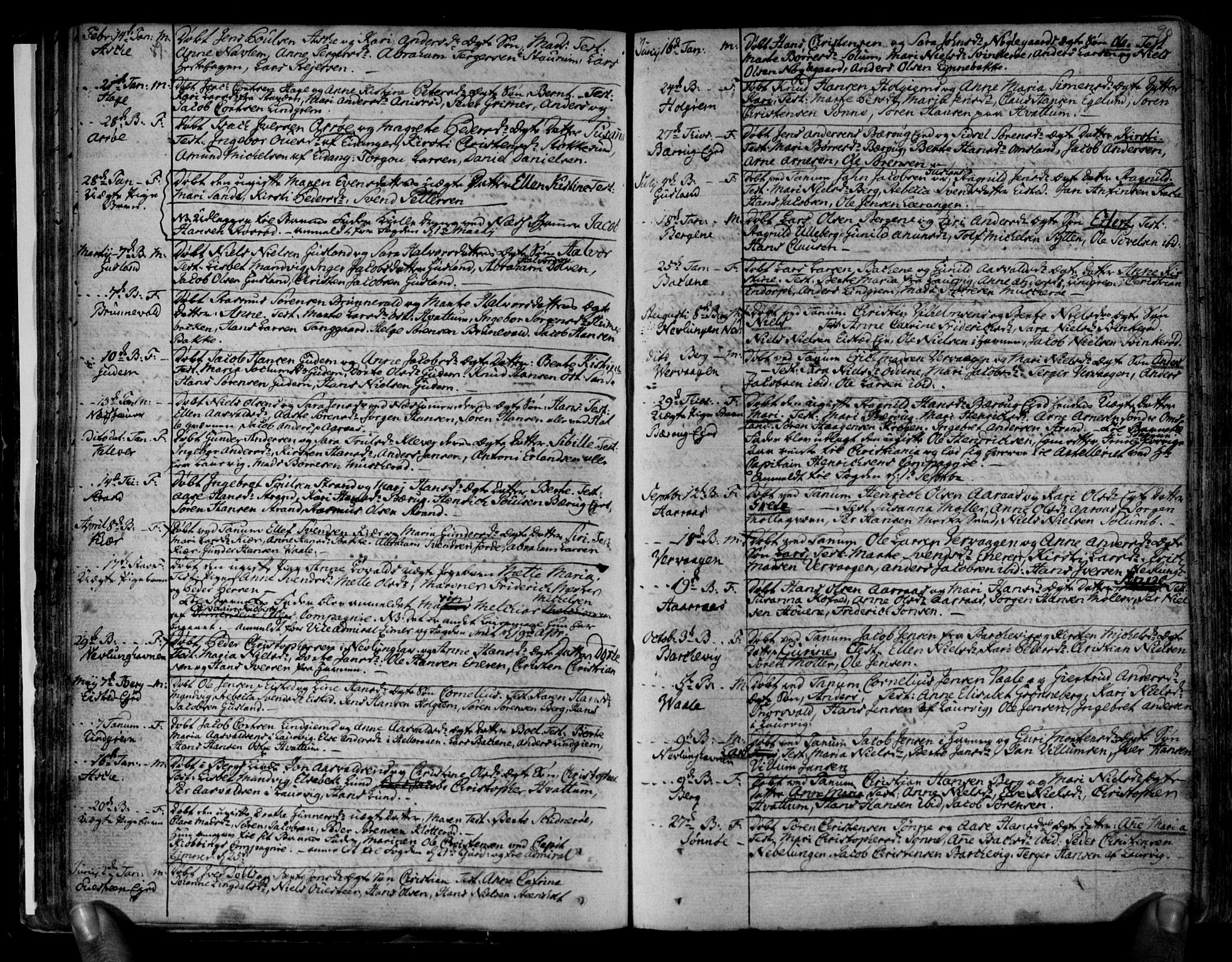 Brunlanes kirkebøker, AV/SAKO-A-342/F/Fa/L0001: Parish register (official) no. I 1, 1766-1801, p. 89-90