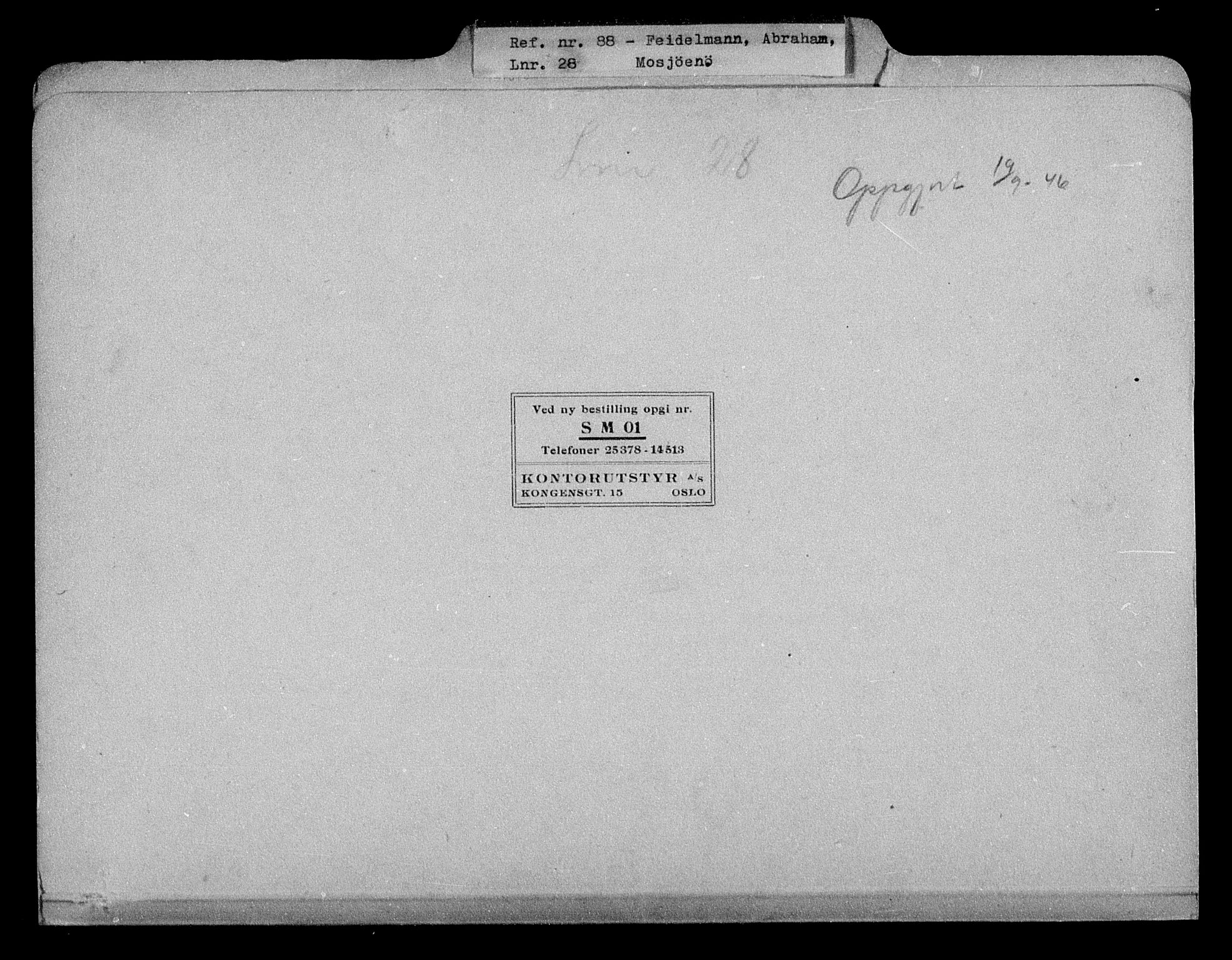 Justisdepartementet, Tilbakeføringskontoret for inndratte formuer, AV/RA-S-1564/H/Hc/Hcb/L0912: --, 1945-1947, p. 2