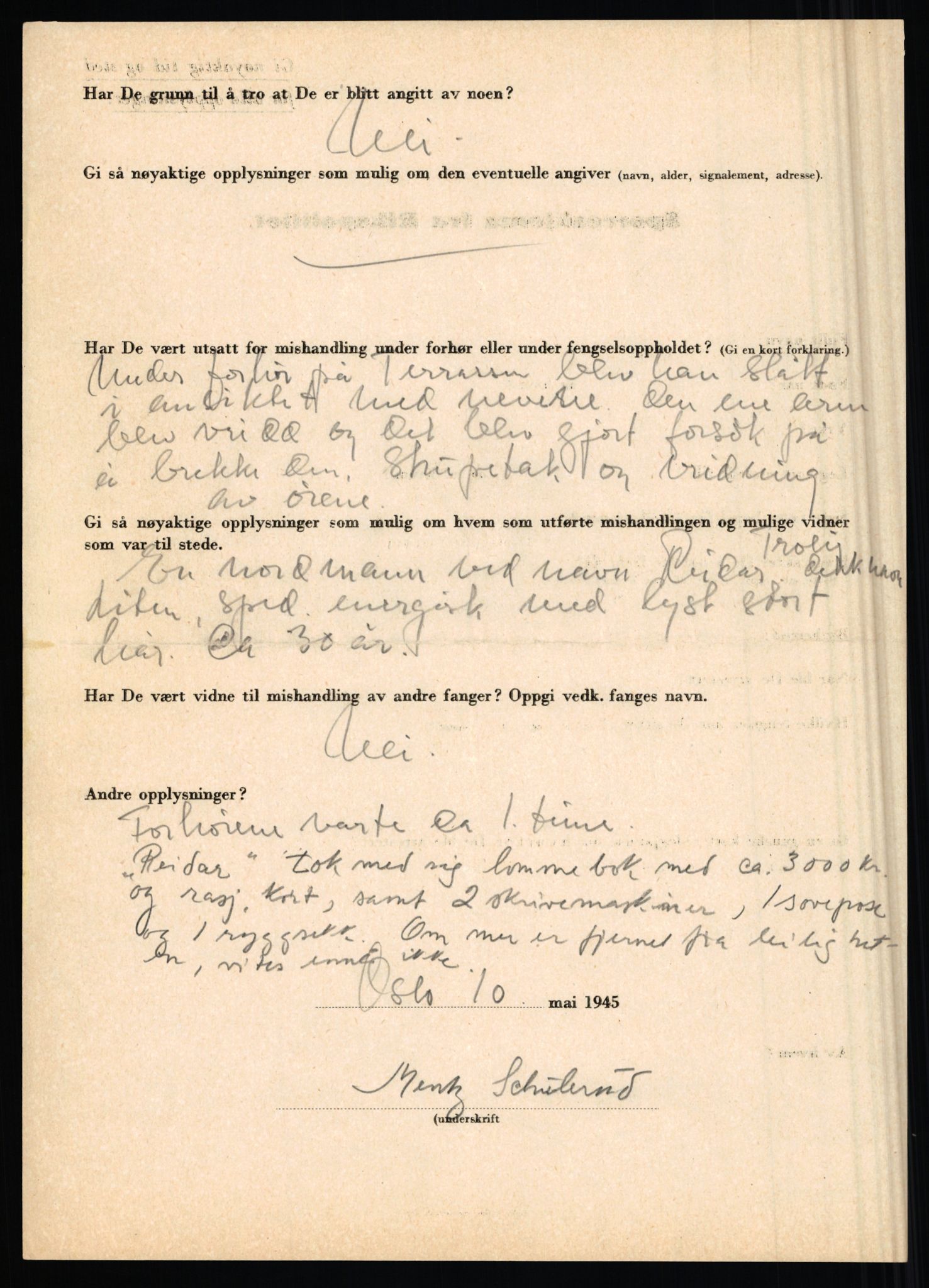 Rikspolitisjefen, AV/RA-S-1560/L/L0015: Scharff, Carlo Max - Stephensen, Gudrun, 1940-1945, p. 585
