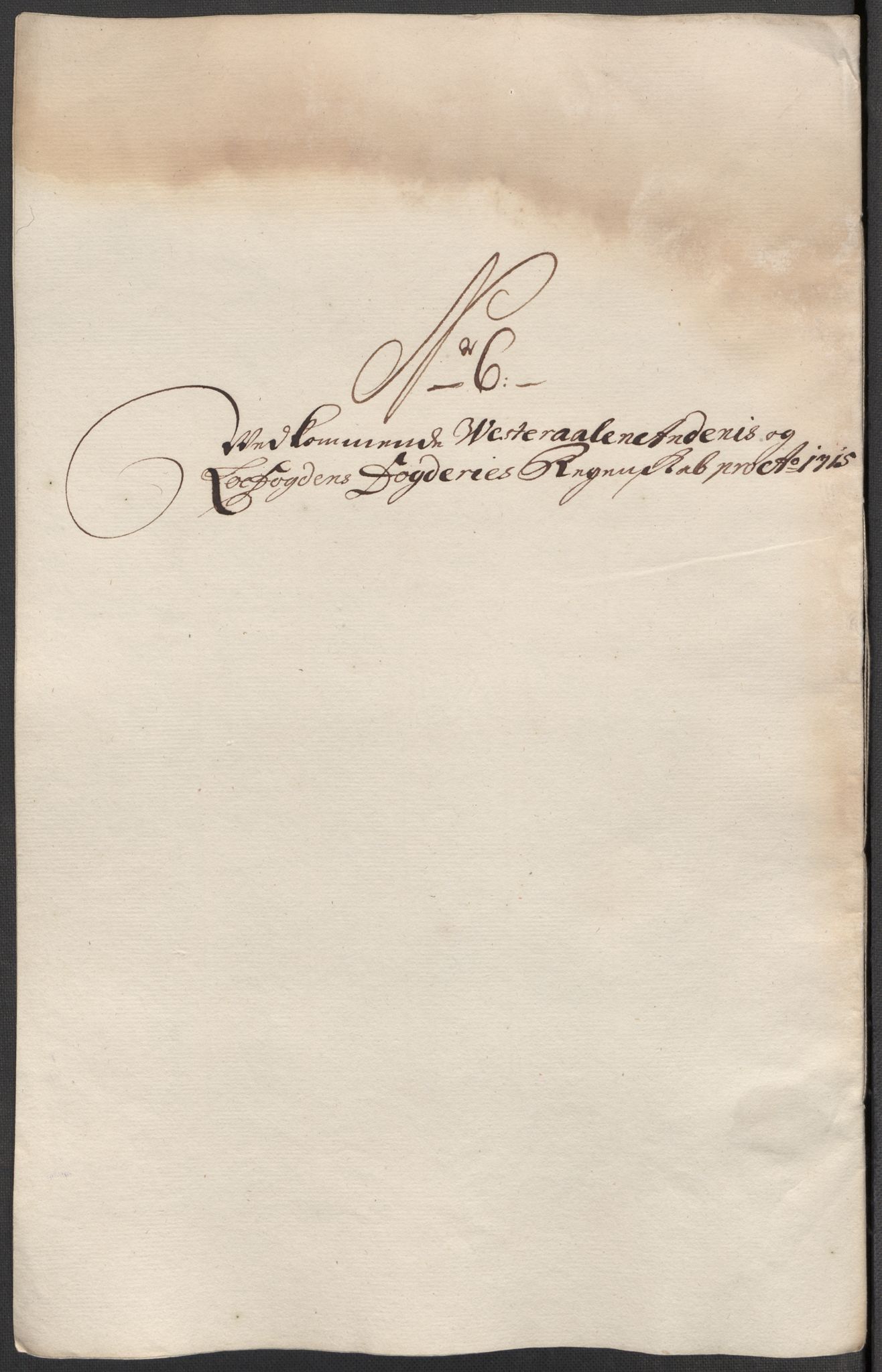 Rentekammeret inntil 1814, Reviderte regnskaper, Fogderegnskap, RA/EA-4092/R67/L4681: Fogderegnskap Vesterålen, Andenes og Lofoten, 1715, p. 82