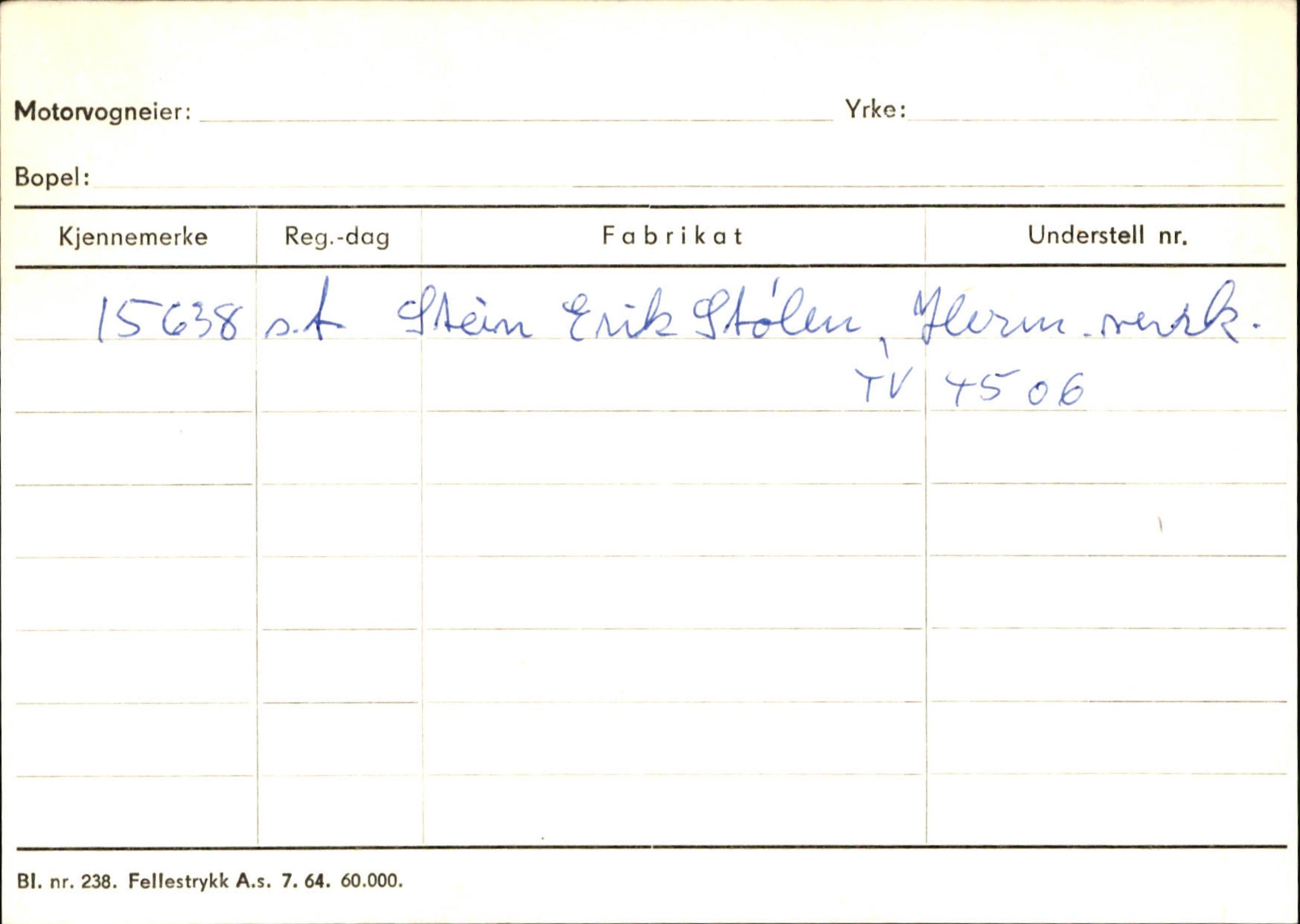 Statens vegvesen, Sogn og Fjordane vegkontor, AV/SAB-A-5301/4/F/L0126: Eigarregister Fjaler M-Å. Leikanger A-Å, 1945-1975, p. 1833