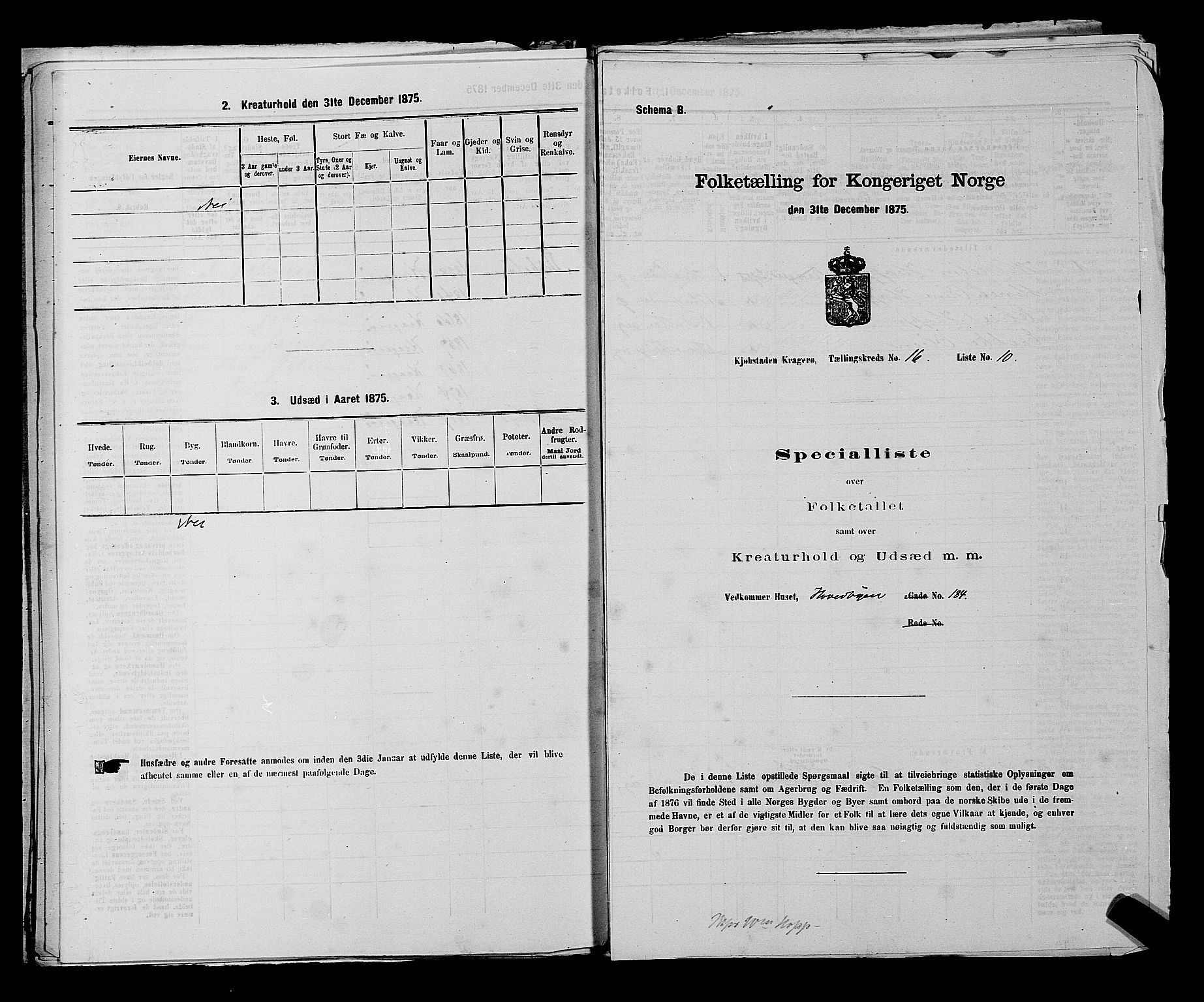 SAKO, 1875 census for 0801P Kragerø, 1875, p. 357