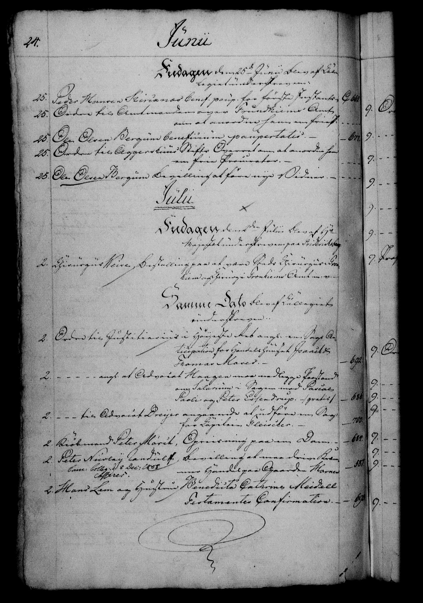 Danske Kanselli 1800-1814, RA/EA-3024/H/Hf/Hfb/Hfbc/L0003: Underskrivelsesbok m. register, 1802, p. 24