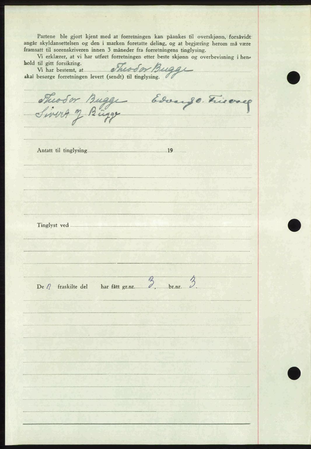 Romsdal sorenskriveri, AV/SAT-A-4149/1/2/2C: Mortgage book no. A30, 1949-1949, Diary no: : 1856/1949