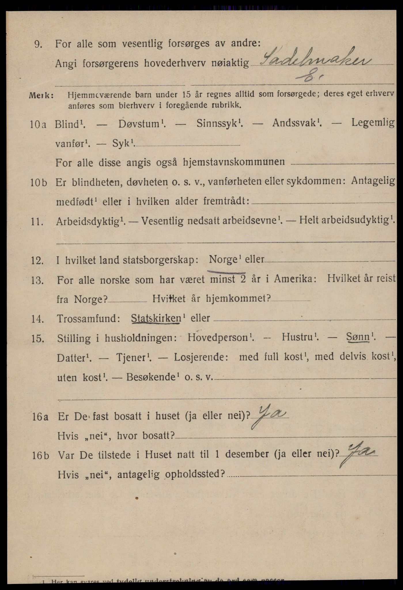 SAT, 1920 census for Ålesund, 1920, p. 20013