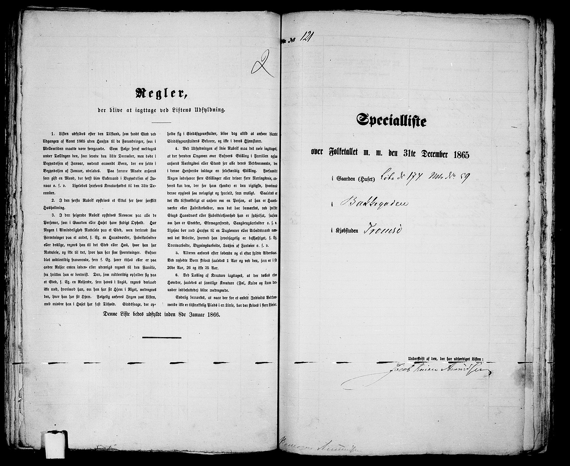 RA, 1865 census for Tromsø, 1865, p. 252