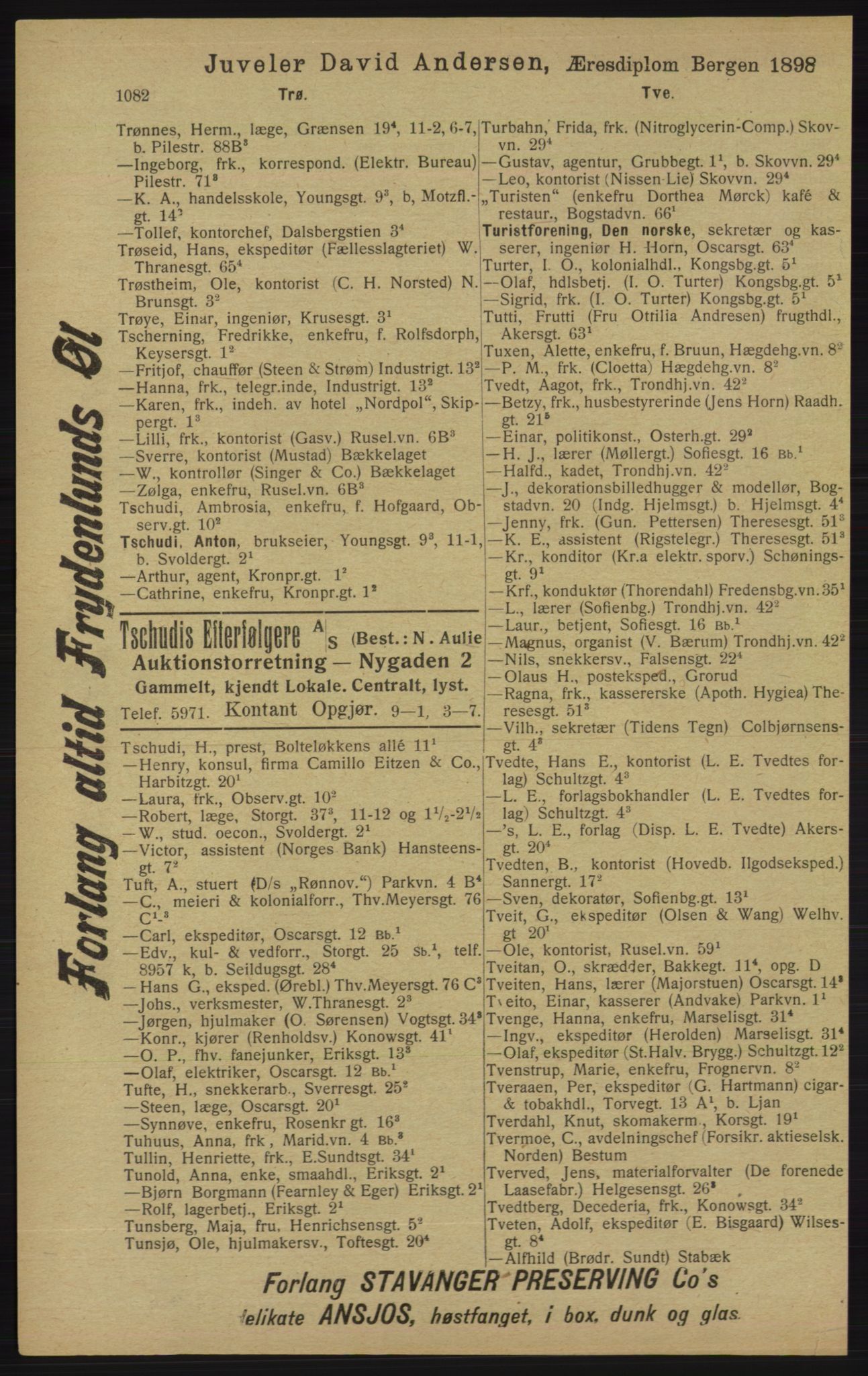 Kristiania/Oslo adressebok, PUBL/-, 1913, p. 1094