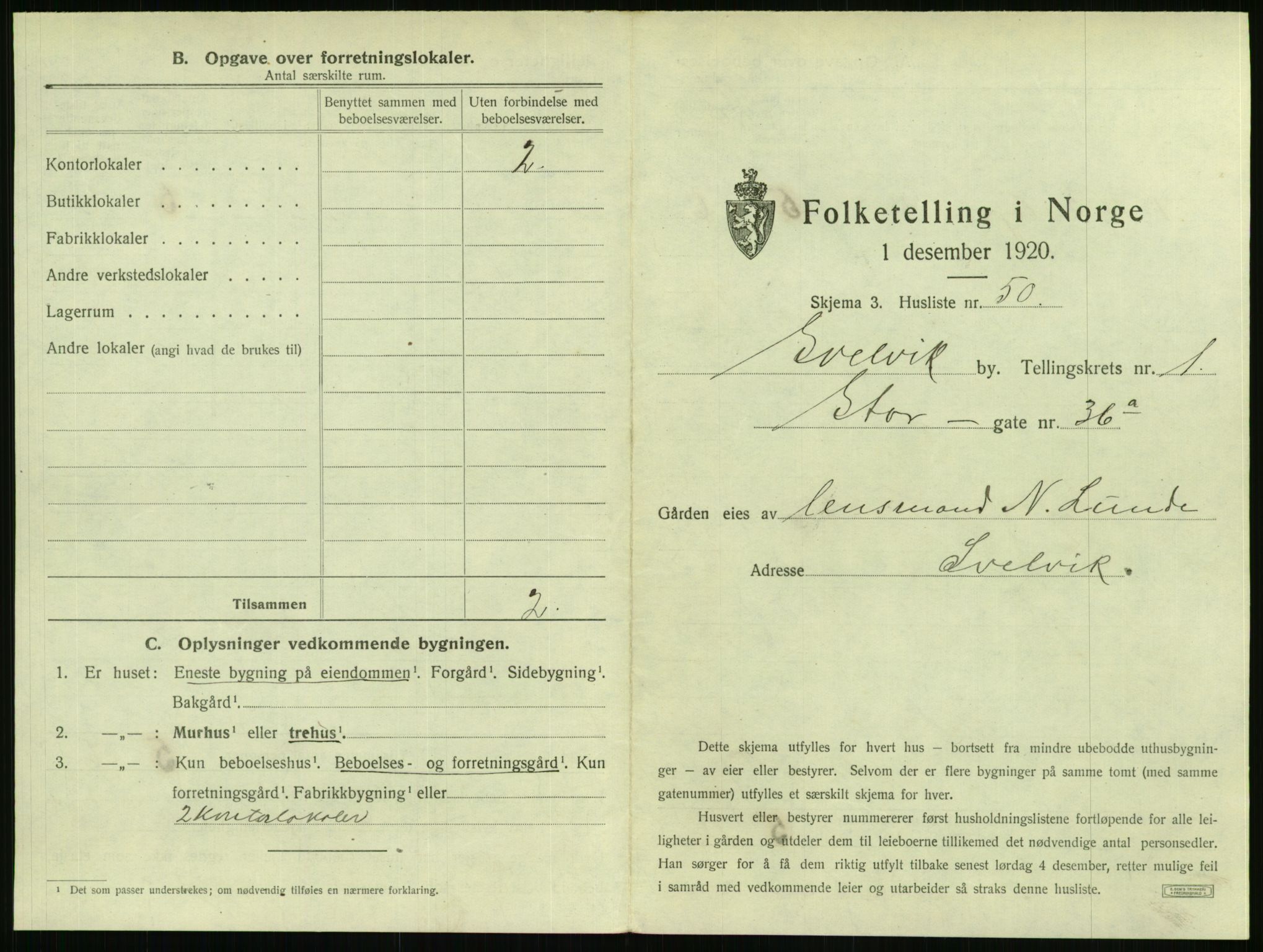 SAKO, 1920 census for Svelvik, 1920, p. 117